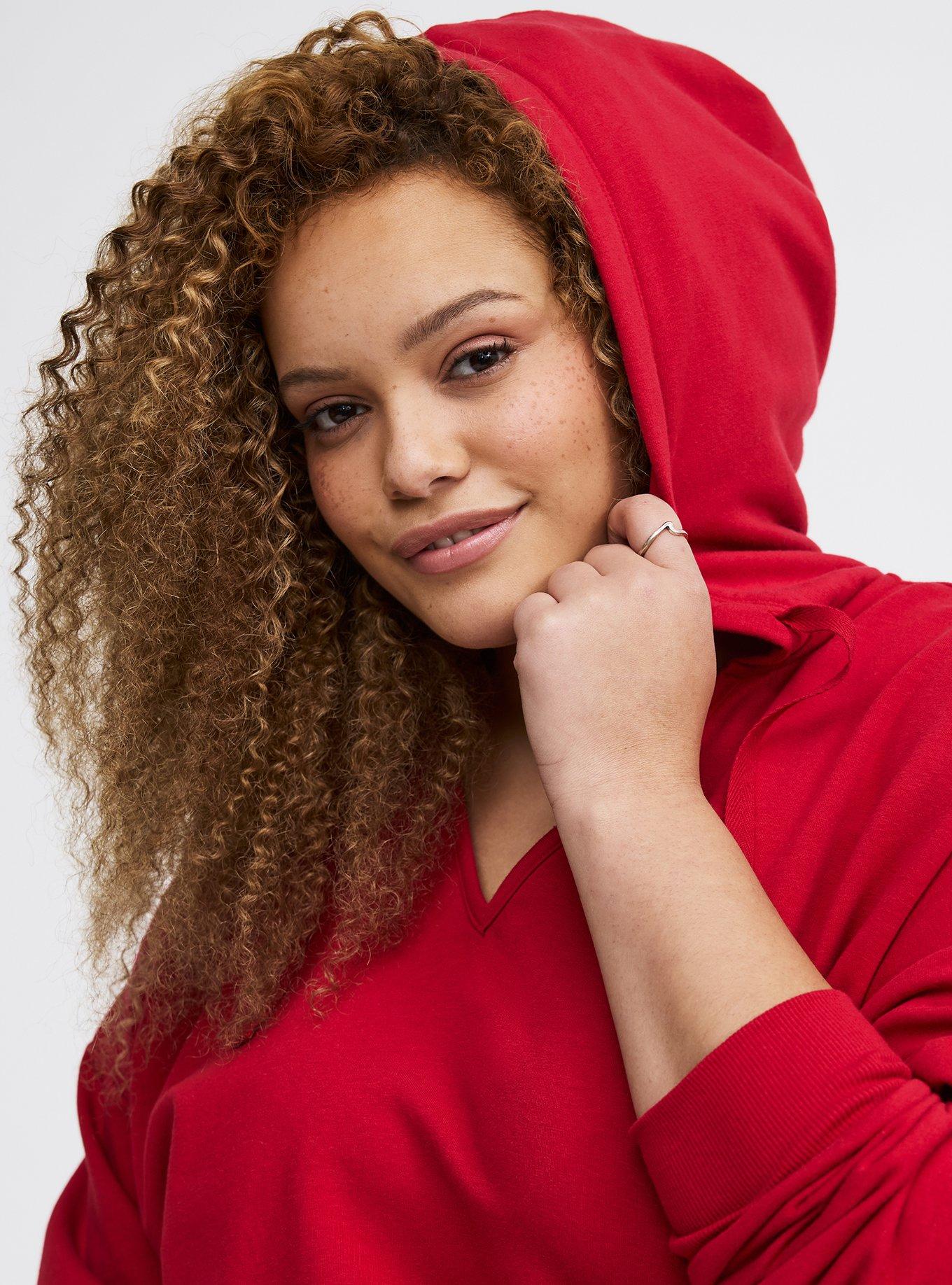 Super Soft Fleece Relaxed Hoodie, JESTER RED, alternate