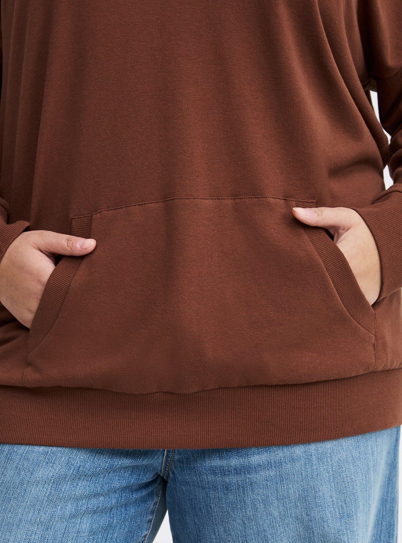 Super Soft Fleece Relaxed Hoodie, CAPPUCCINO, alternate