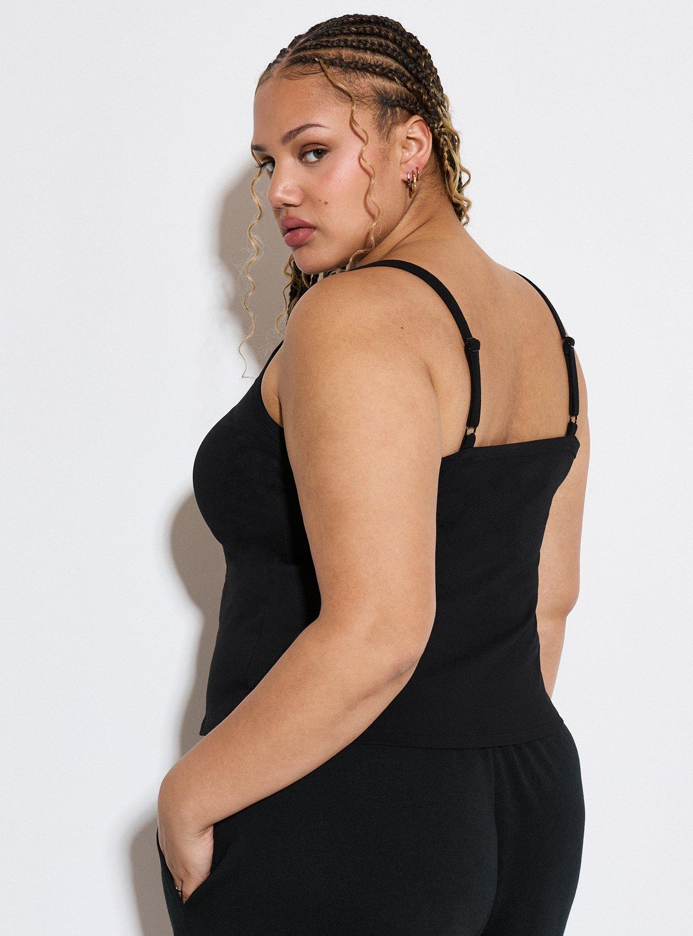 LoveSick Adjustable Cami, DEEP BLACK, alternate