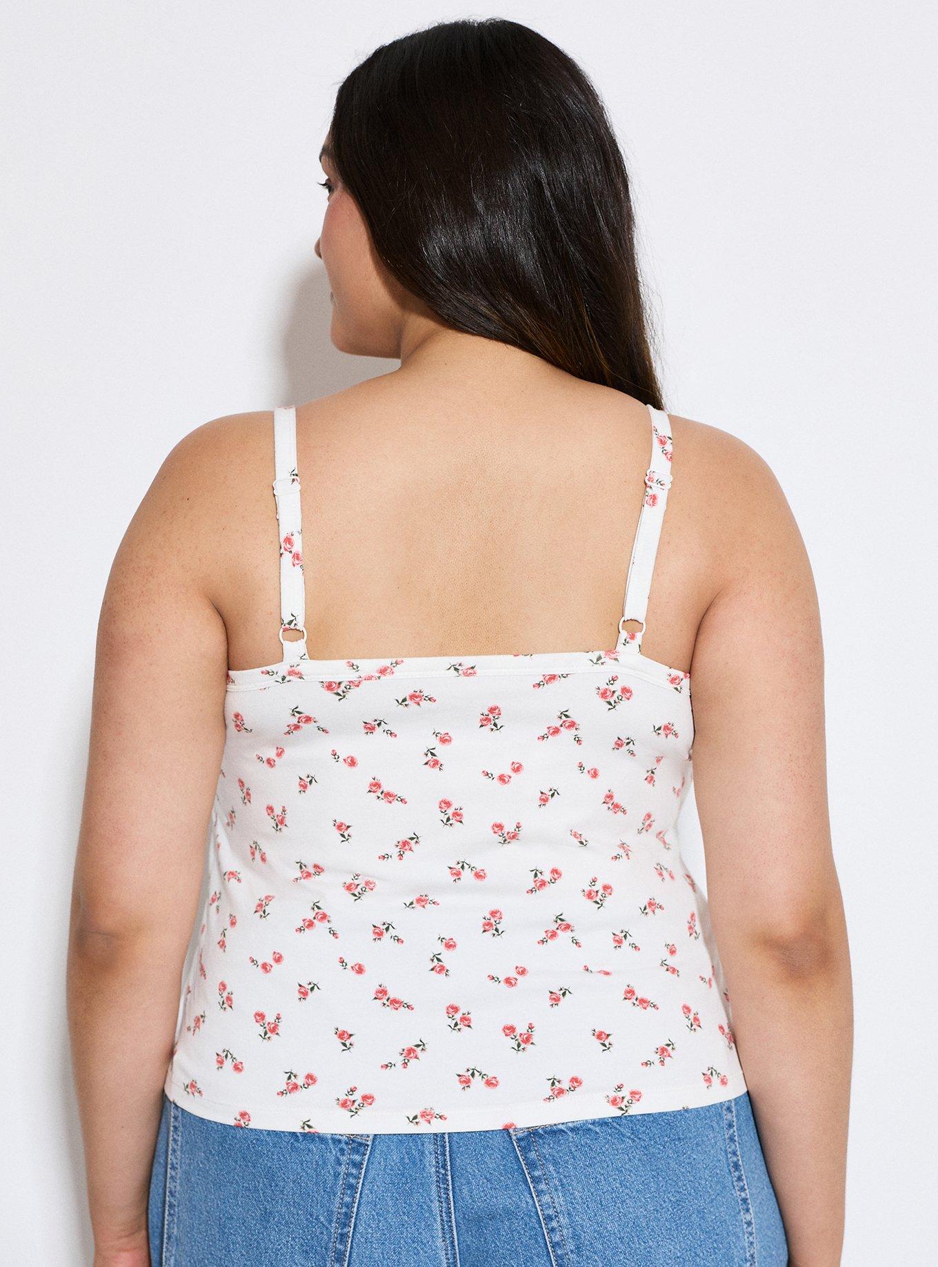 LoveSick Adjustable Cami, ROSA SPRIGS FLORAL WHITE, alternate
