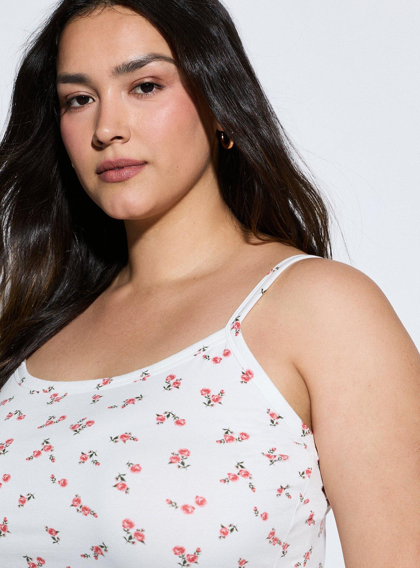 LoveSick Adjustable Cami, ROSA SPRIGS FLORAL WHITE, alternate