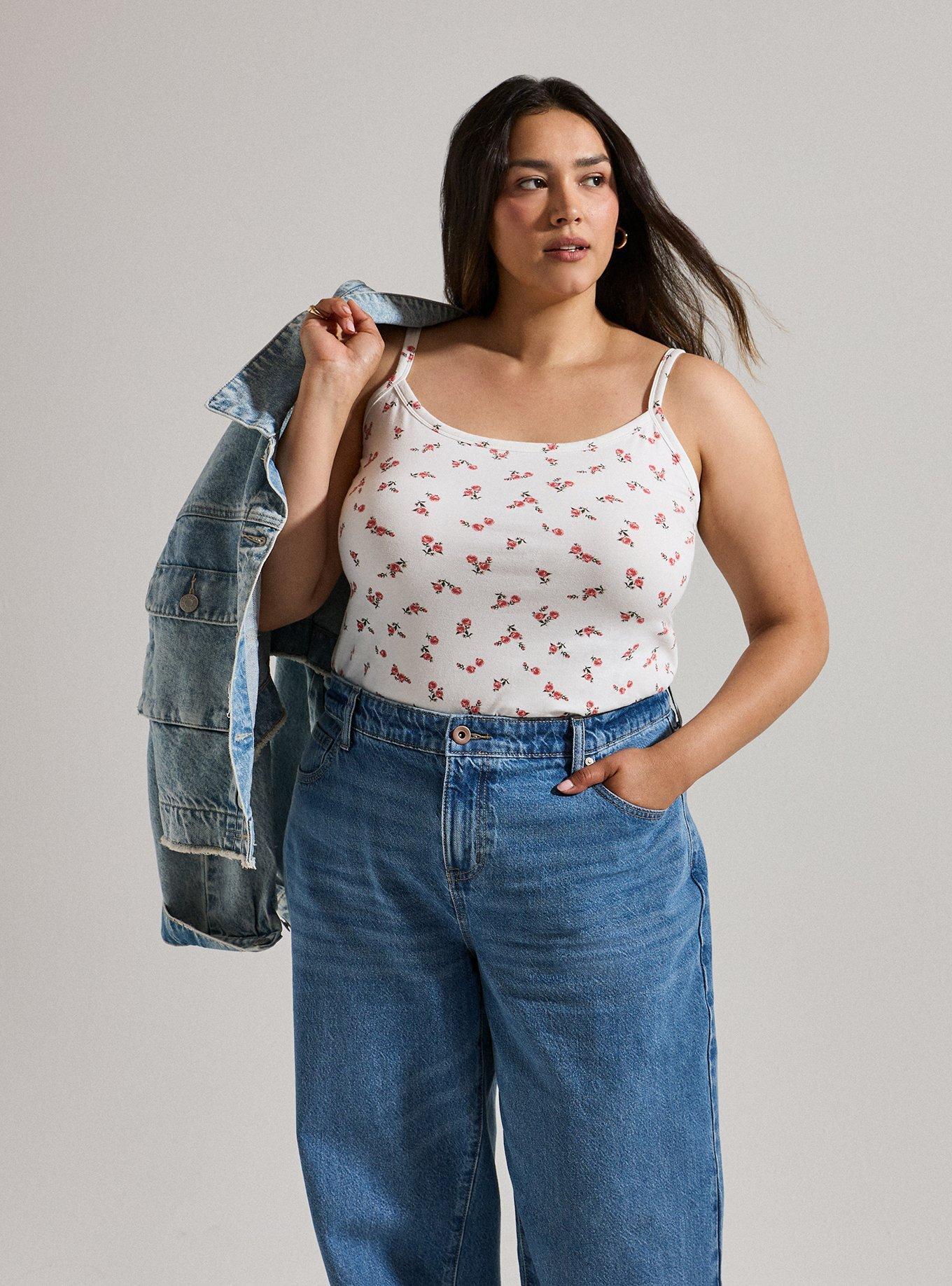 LoveSick Adjustable Cami, ROSA SPRIGS FLORAL WHITE, alternate