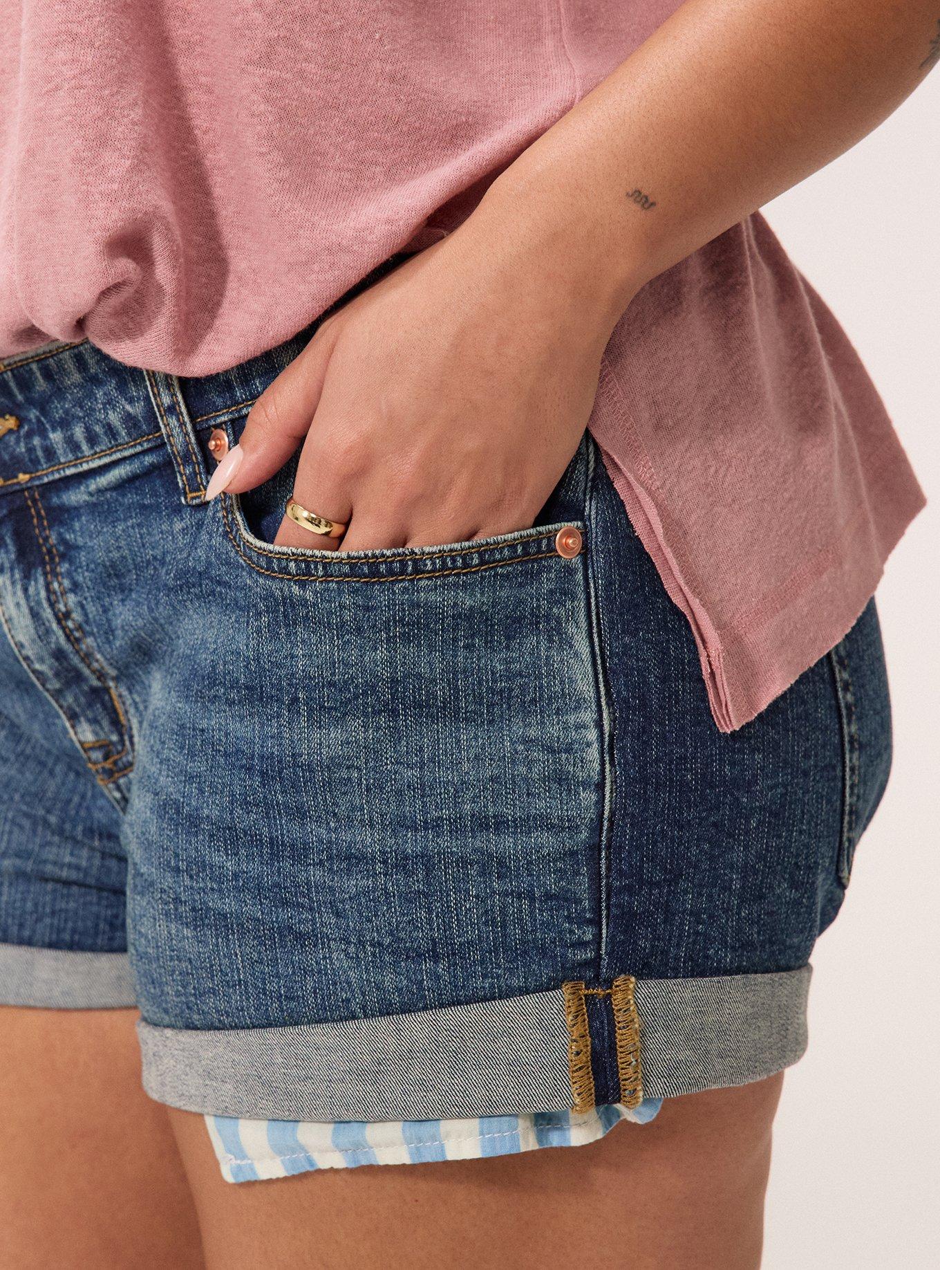 Festi Low-Rise Relaxed Denim Short, REAL MCCOY, alternate