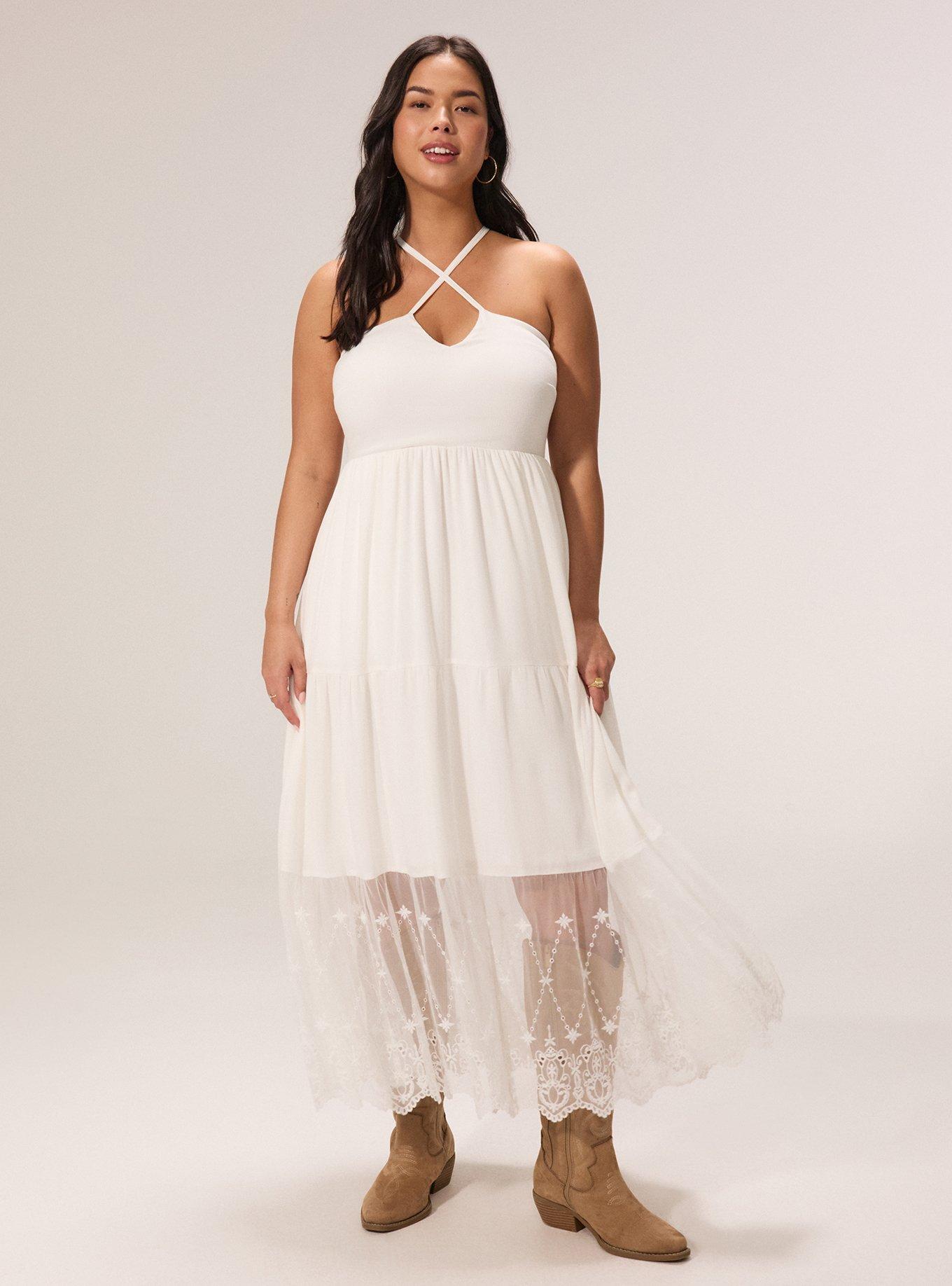 Festi Tiered Maxi Dress, BRIGHT WHITE, alternate
