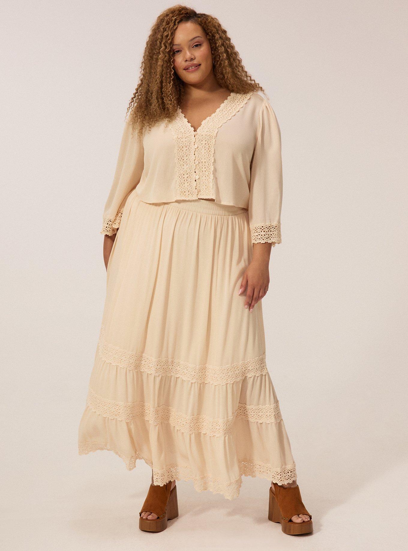 Festi V-Neck Bell Sleeve Crop Top, SAND DOLLAR, alternate