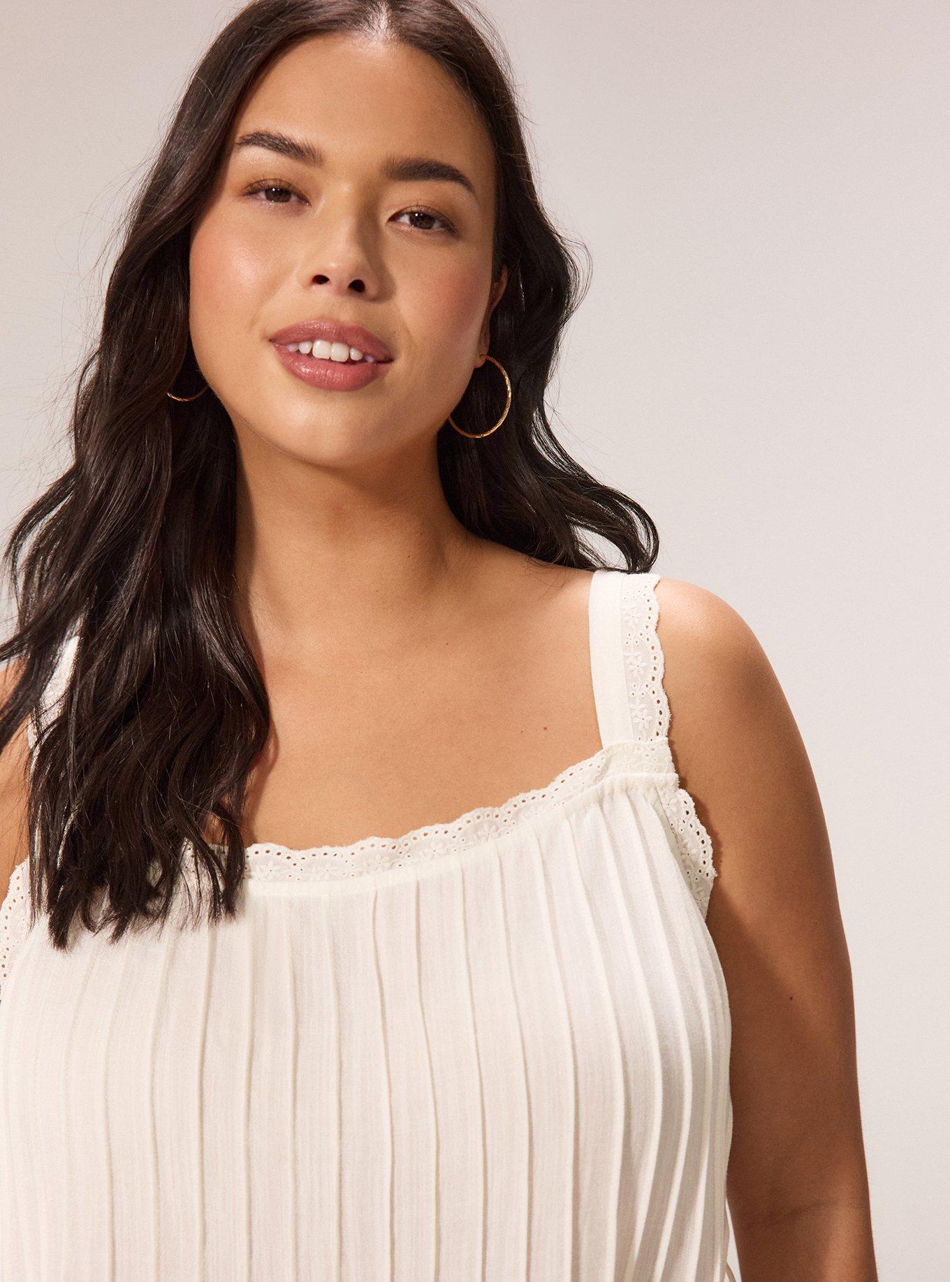 Festi Square Neck Tie Side Tank, MARSHMALLOW, alternate