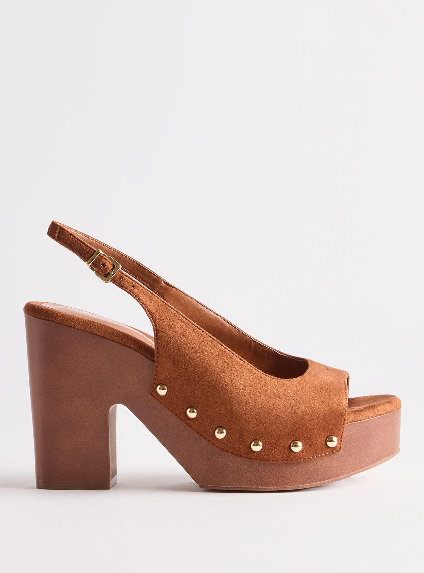Wood Slingback Heel (WW), COGNAC, alternate