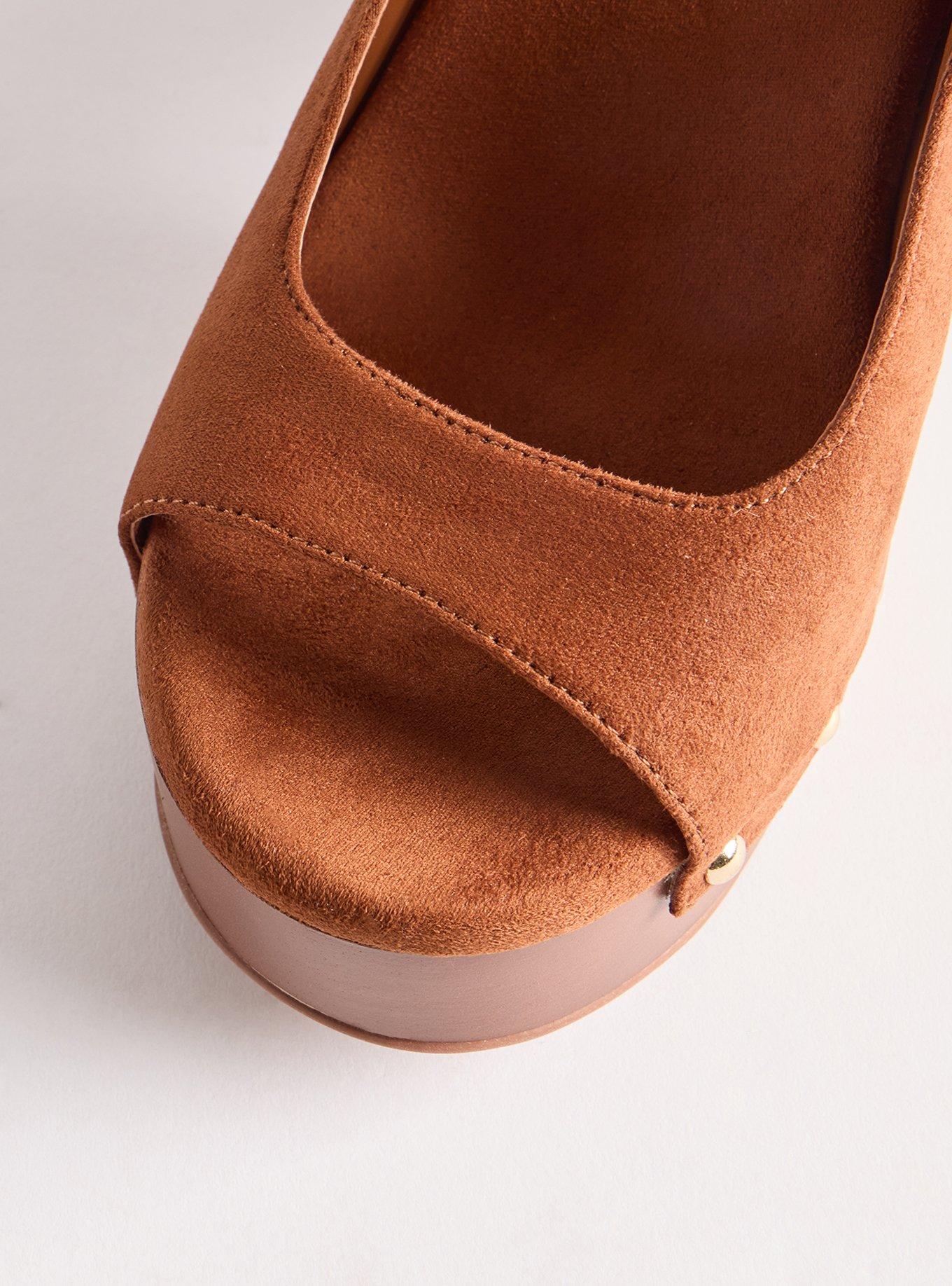 Wood Slingback Heel (WW), COGNAC, alternate