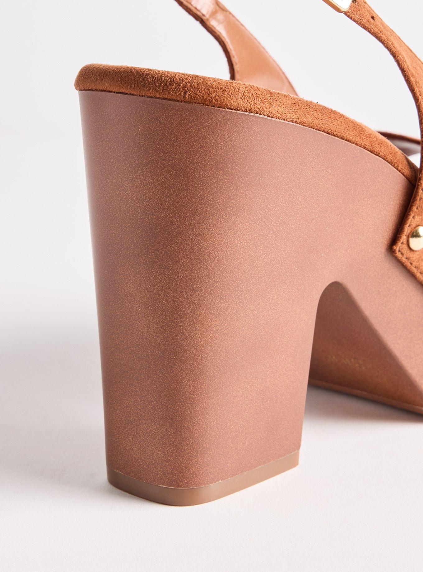 Wood Slingback Heel (WW), COGNAC, alternate