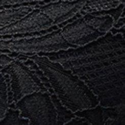 Lace Hook & Eye Corset Top, DEEP BLACK, swatch