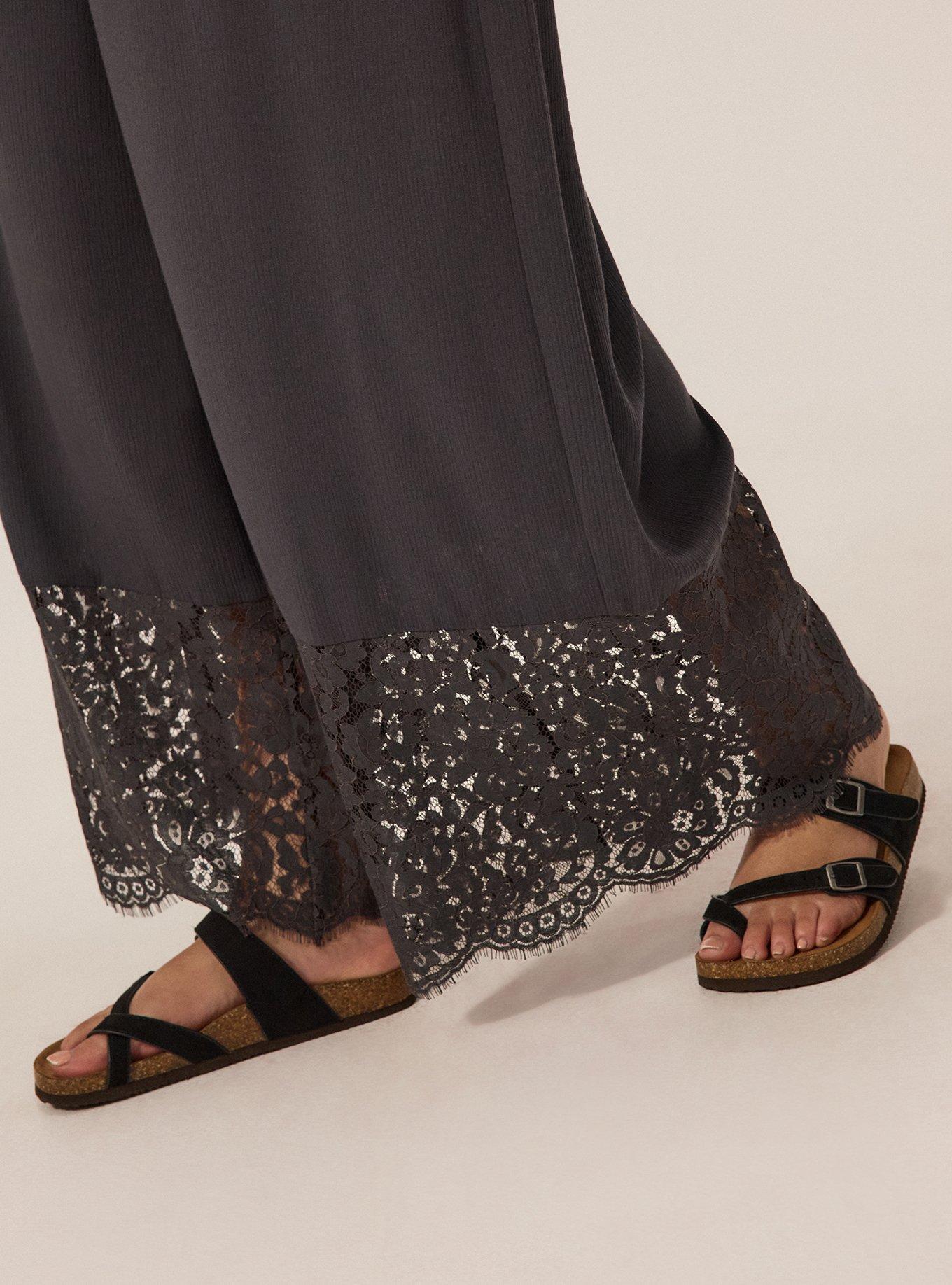 Festi Shirred Wide Leg Pant, PHANTOM, alternate