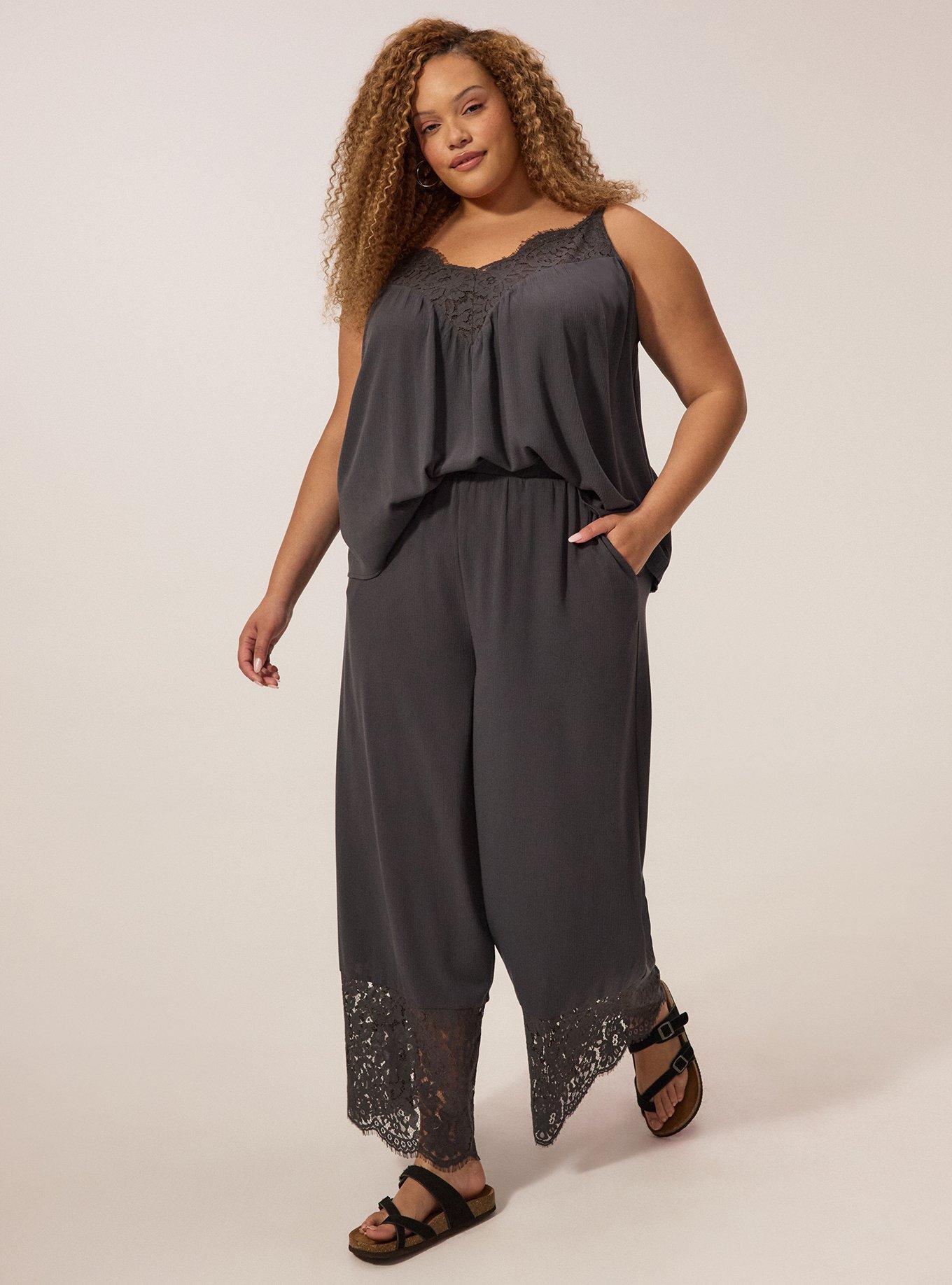 Festi Shirred Wide Leg Pant, PHANTOM, hi-res
