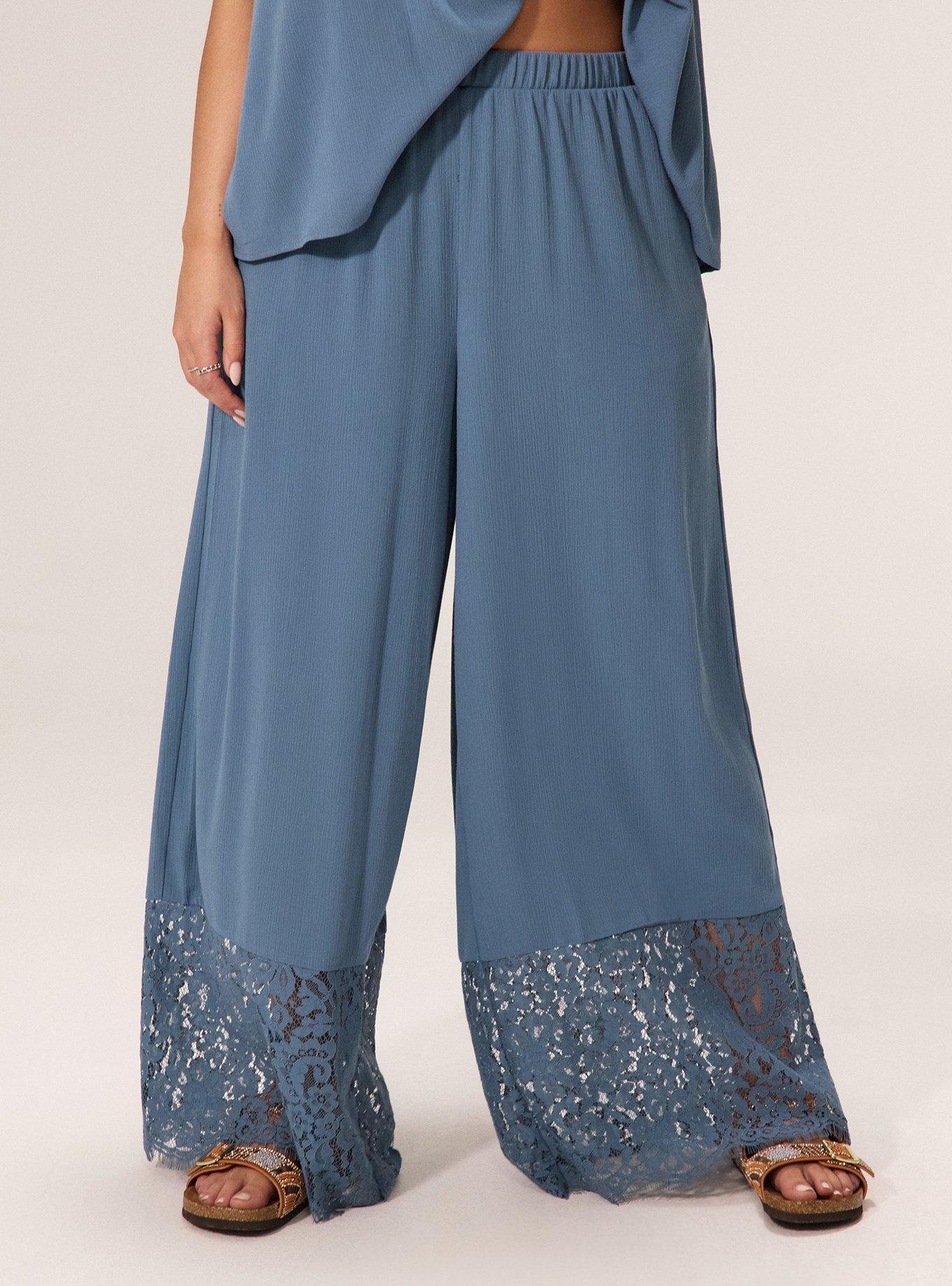 Festi Shirred Wide Leg Pant, BLUEFIN, alternate