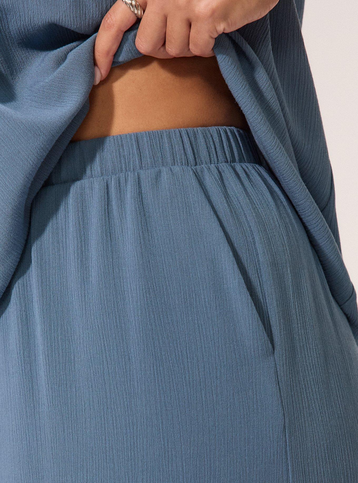 Festi Shirred Wide Leg Pant, BLUEFIN, alternate