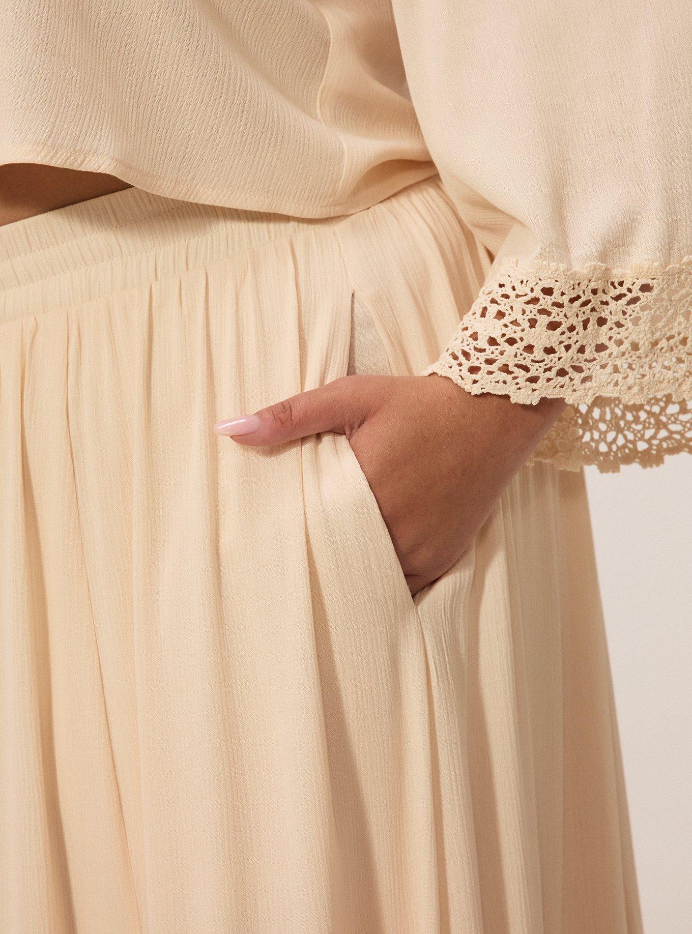 Festi Tiered Maxi Skirt, SAND DOLLAR, alternate