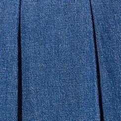 LoveSick Pleated Denim Skort, MEDIUM WASH, swatch
