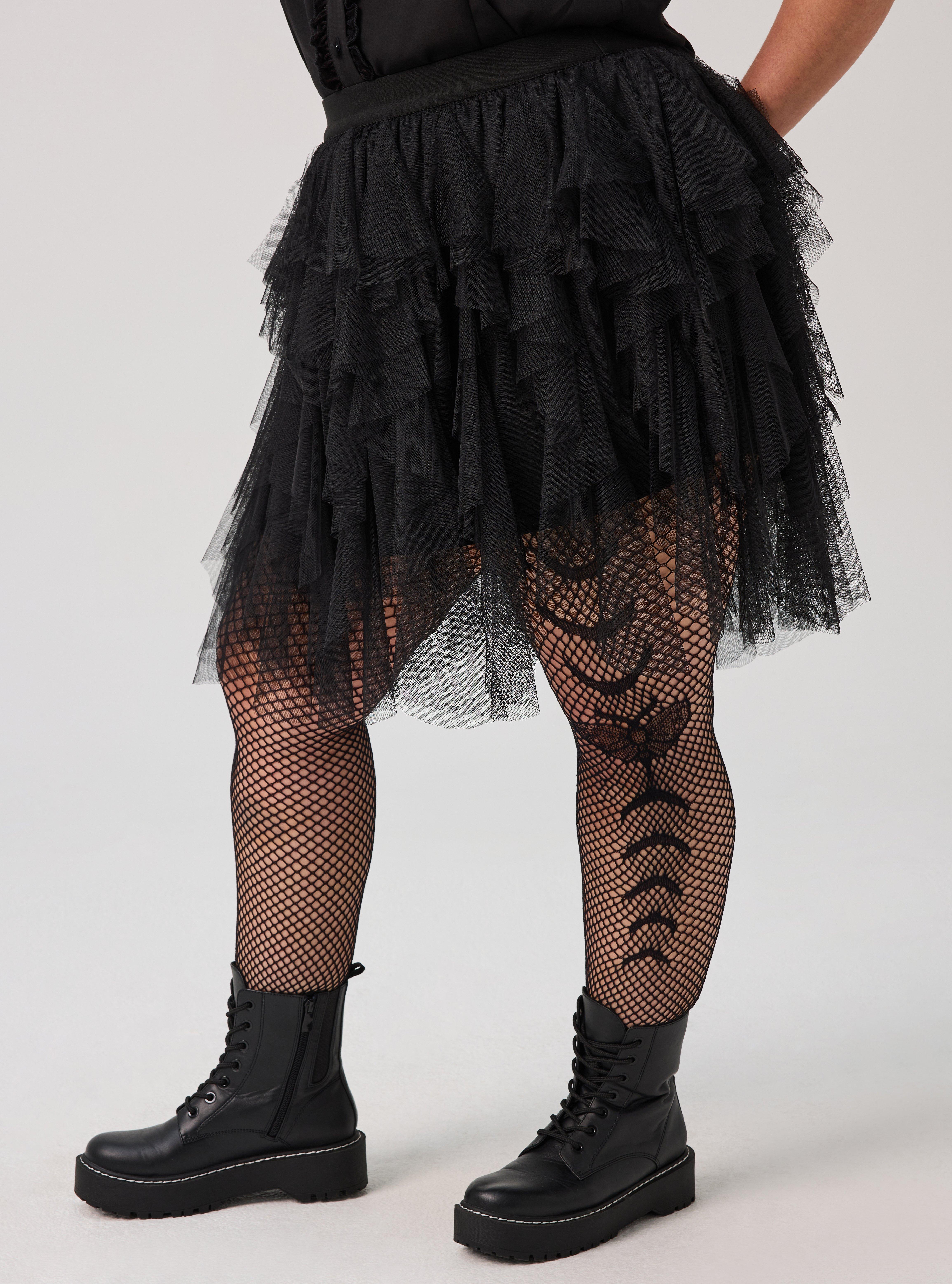 Nightfall Moth Tights, BLACK, alternate