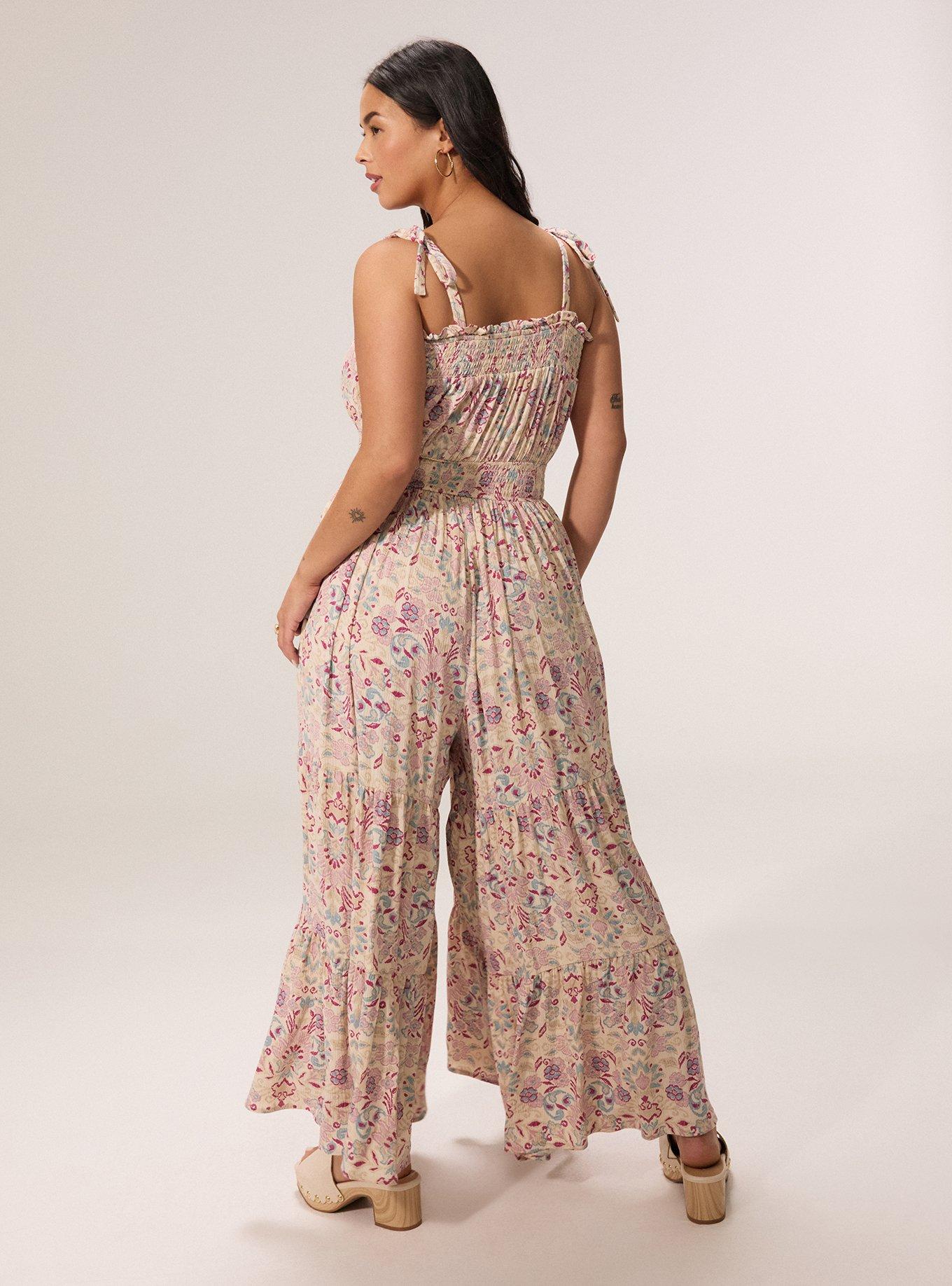 Festi Tie Shoulder Jumpsuit, TARYN FOULARD MULTI, alternate