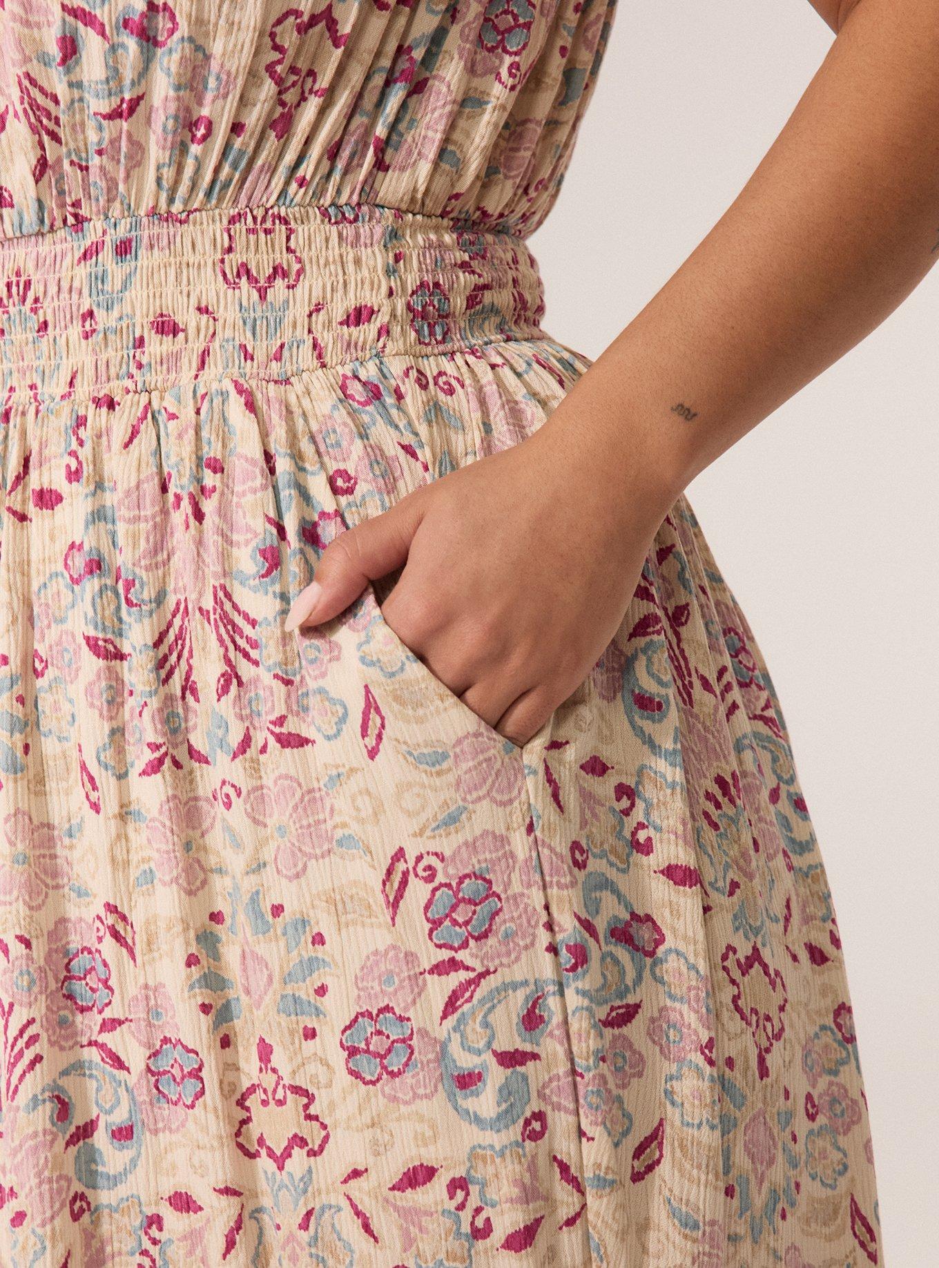 Festi Tie Shoulder Jumpsuit, TARYN FOULARD MULTI, alternate