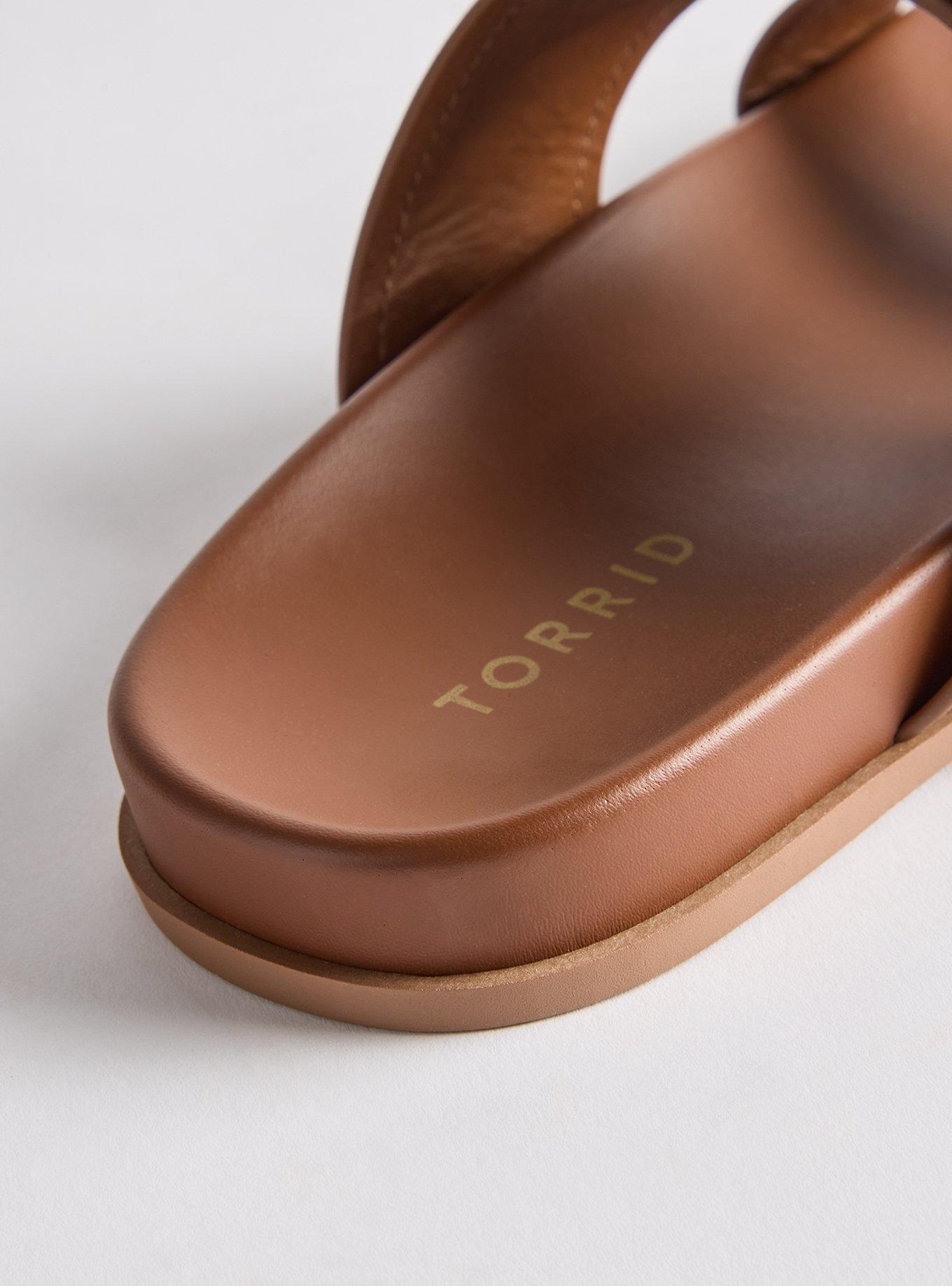 Buckle Footbed Slide (WW), COGNAC, alternate