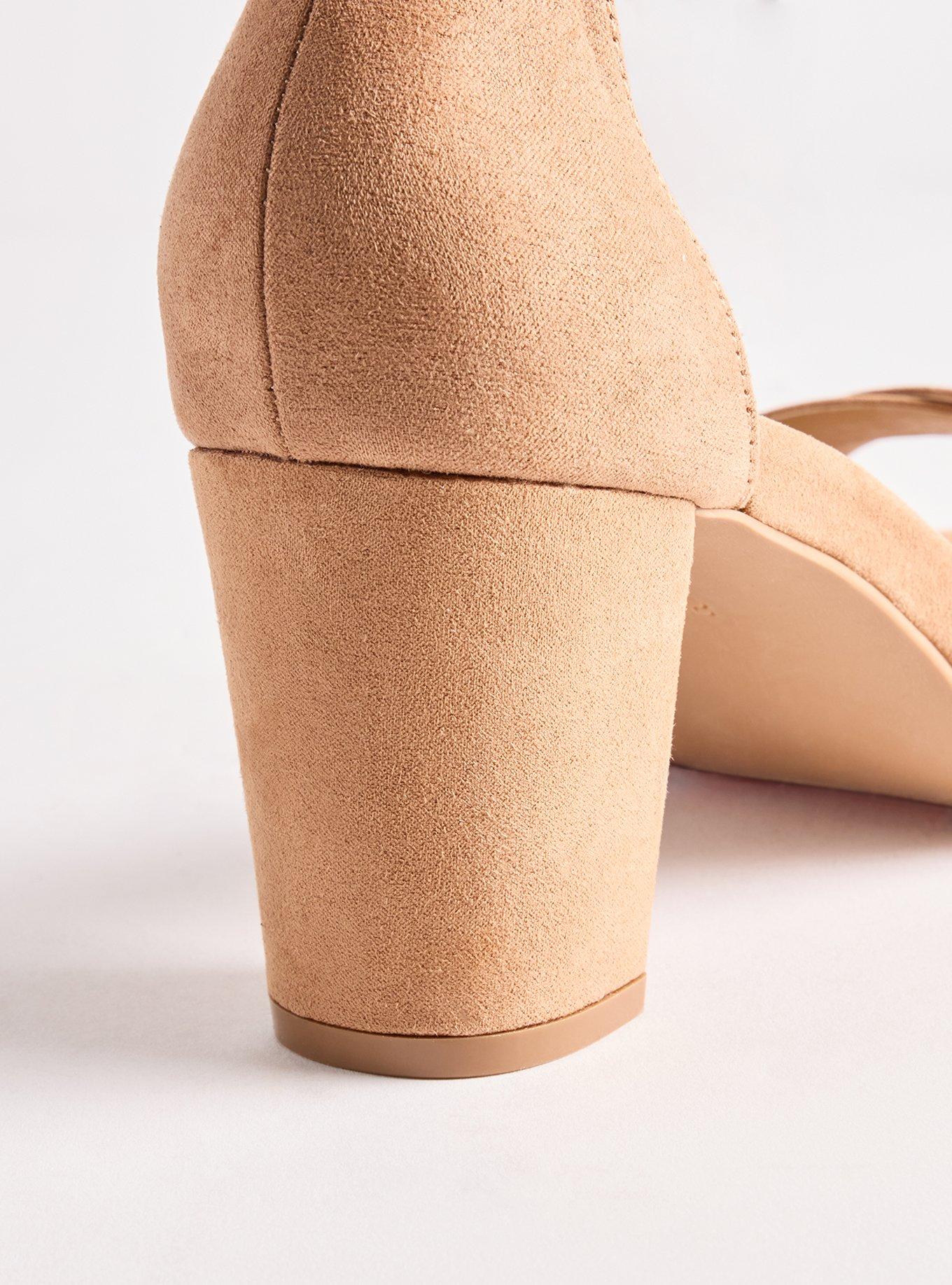 Strappy Ankle Wrap Heel (WW), NUDE, alternate