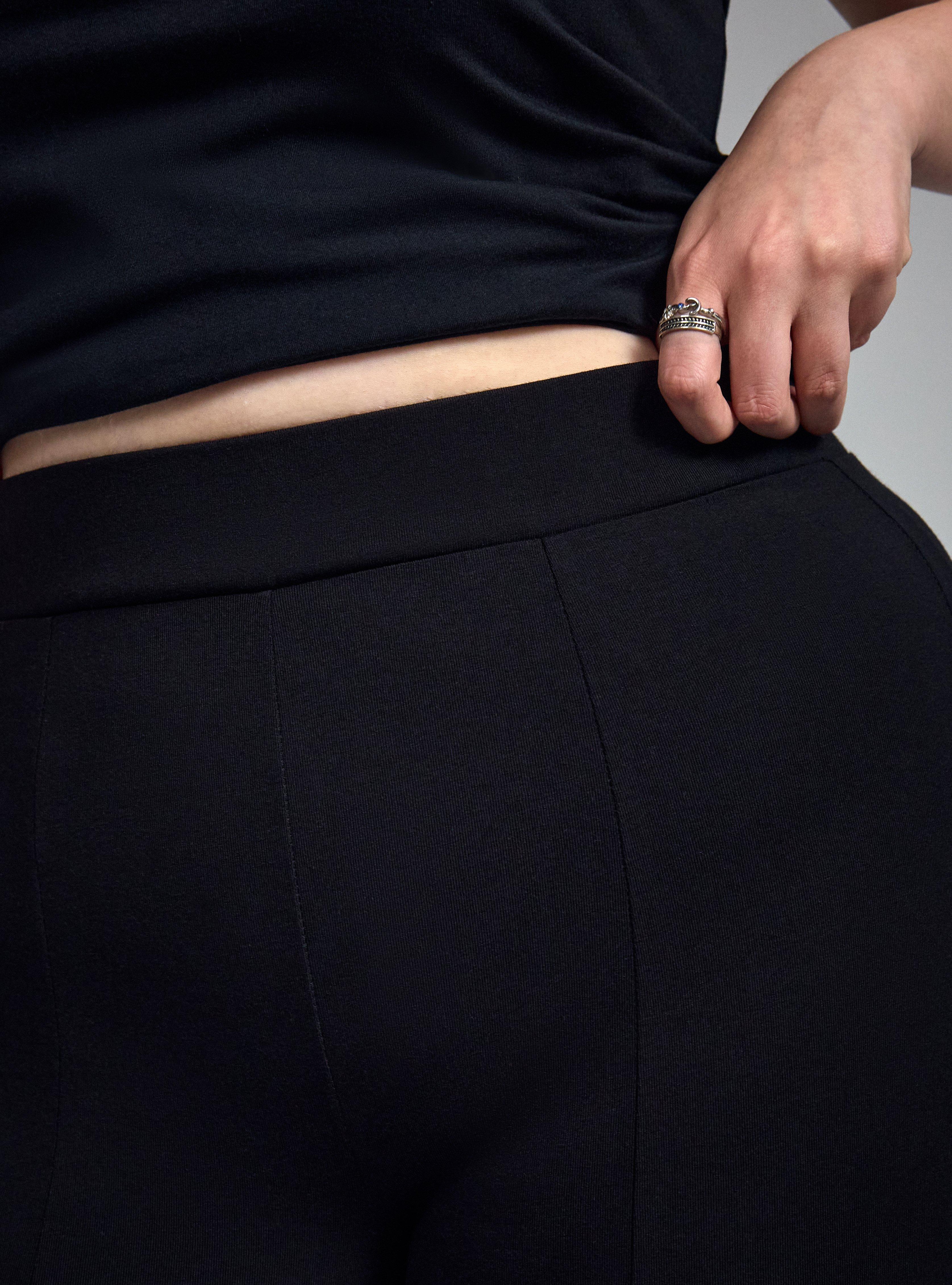 Nightfall Lace-Up Flare Pant, DEEP BLACK, alternate