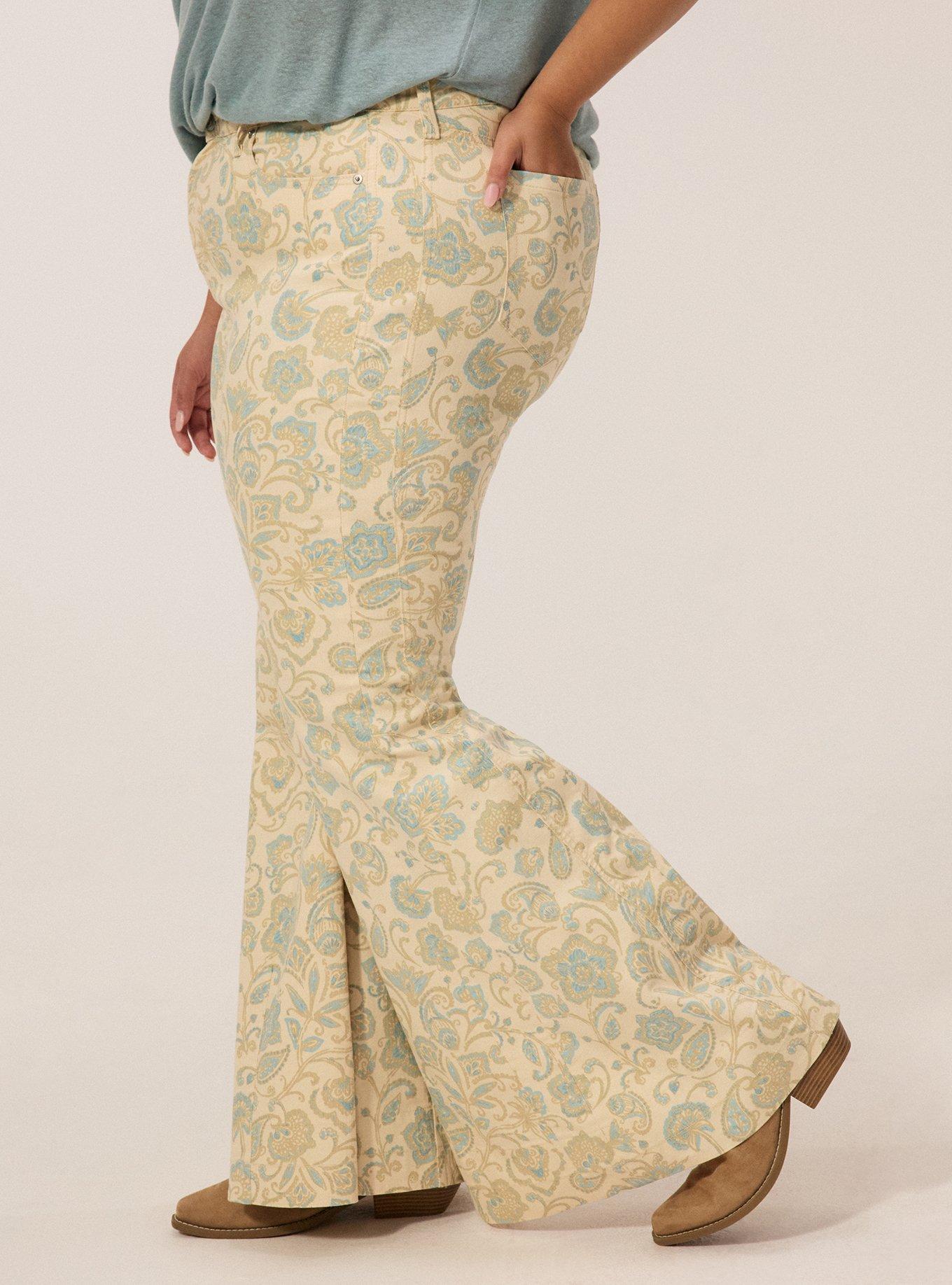 Festi Printed Sky High Super Flare, RITA PAISLEY IVORY, alternate