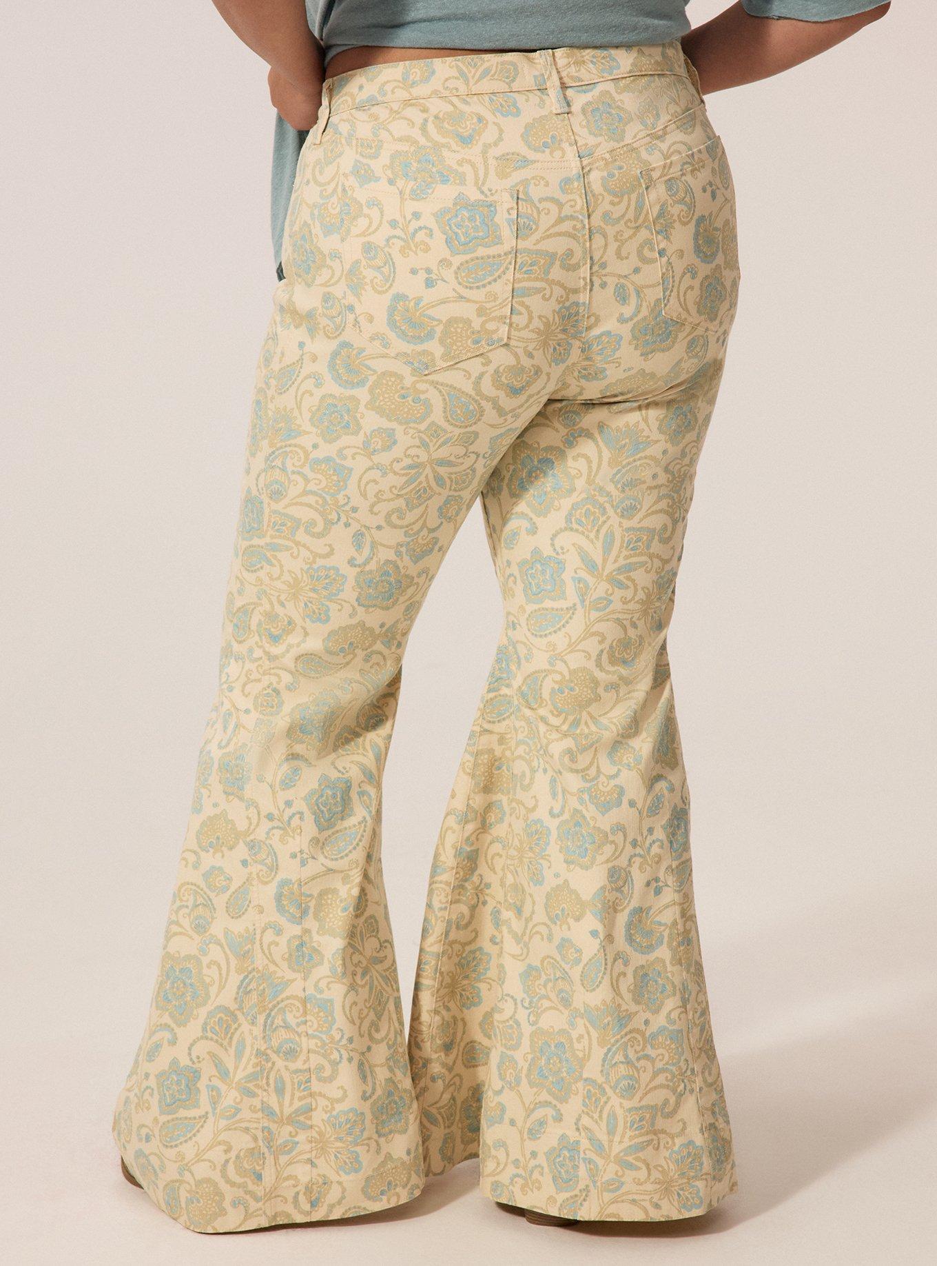 Festi Printed Sky High Super Flare, RITA PAISLEY IVORY, alternate