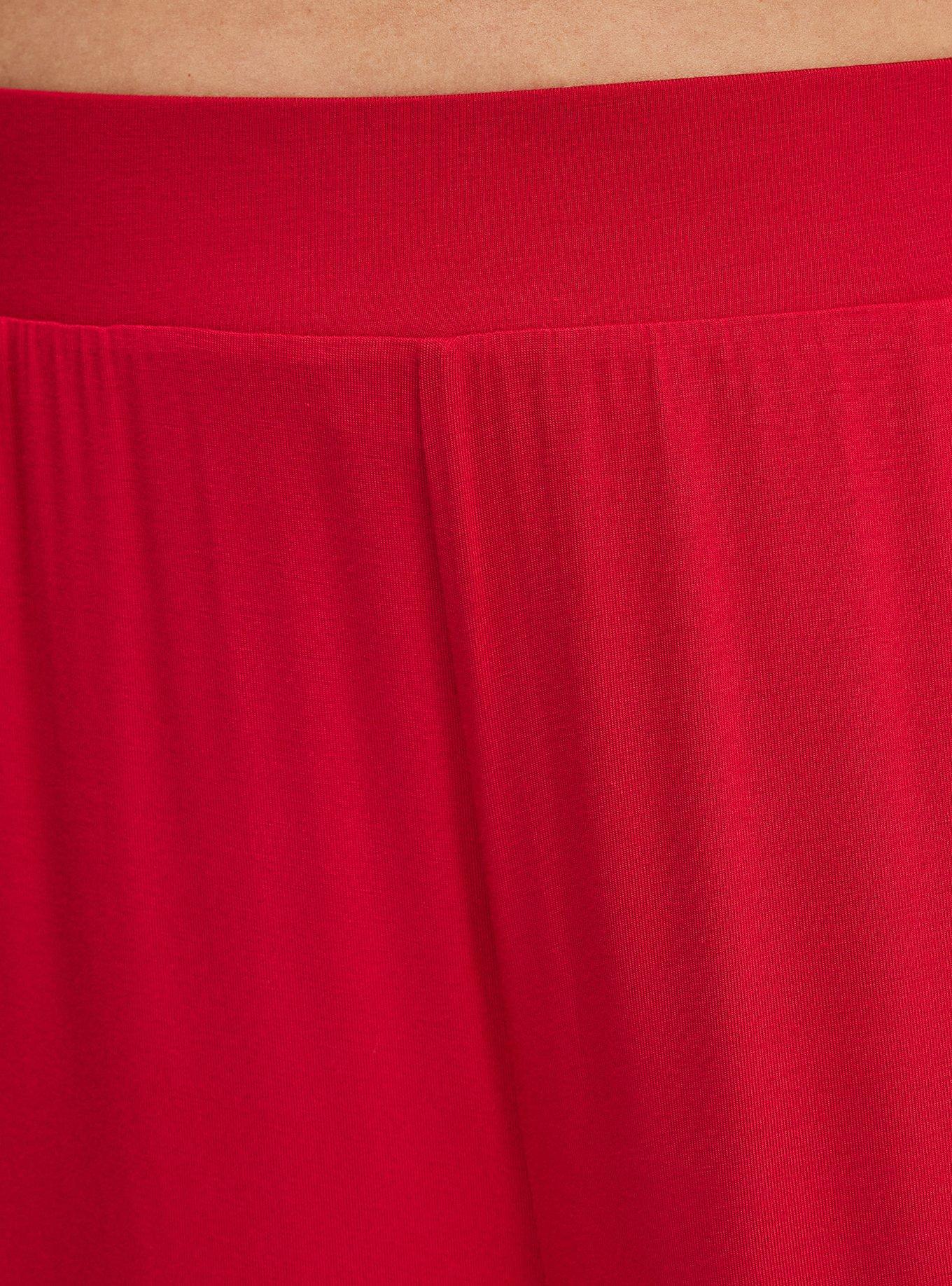 Crop Wide-Leg Super Soft Pant, JESTER RED, alternate