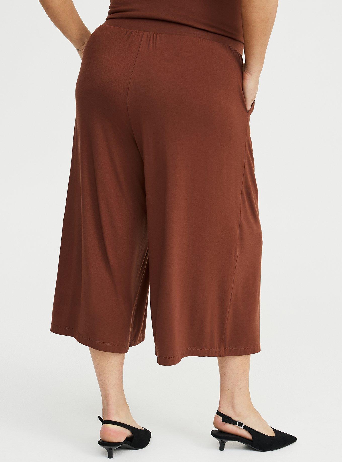 Crop Wide-Leg Super Soft Pant, CAPPUCCINO, alternate