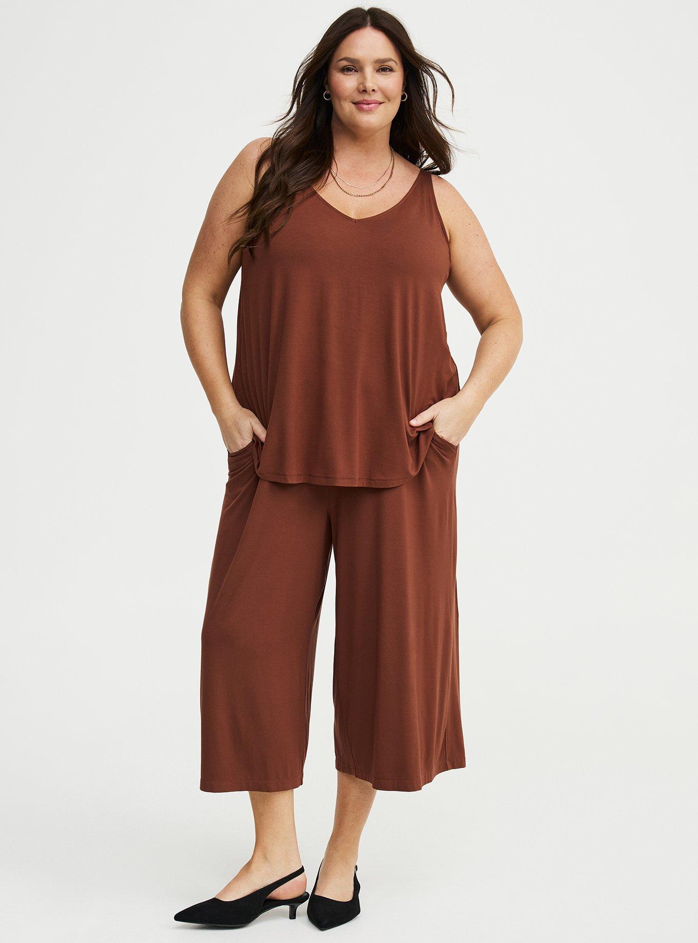 Crop Wide-Leg Super Soft Pant, CAPPUCCINO, alternate