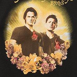 Plus Size Supernatural Classic Cotton Tee, THE WINCHESTER BROS DEEP BLACK, swatch