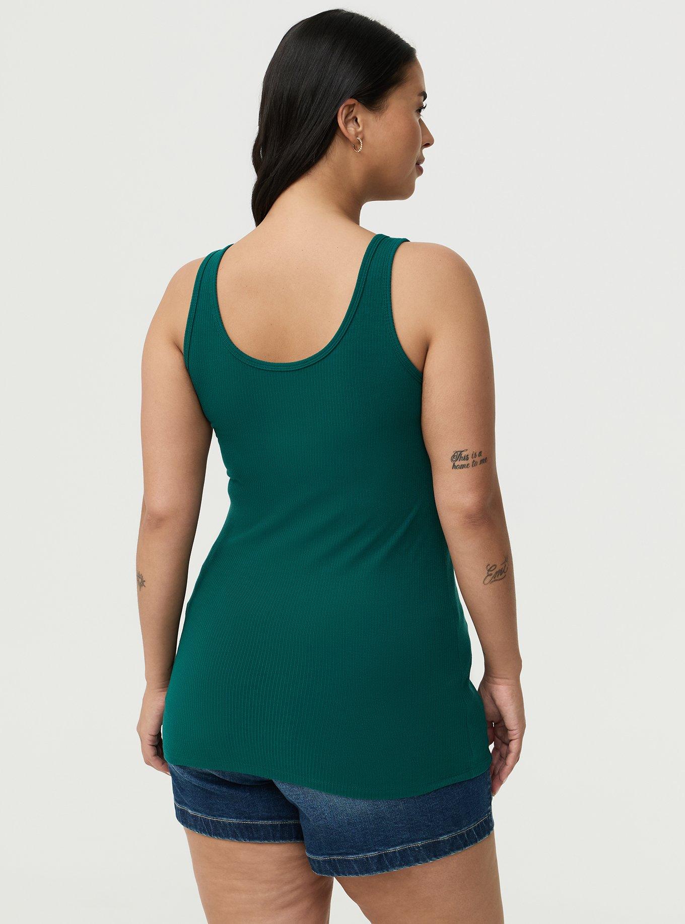 Super Soft Rib Hook & Eye Tank, BOTANICAL GARDEN, alternate