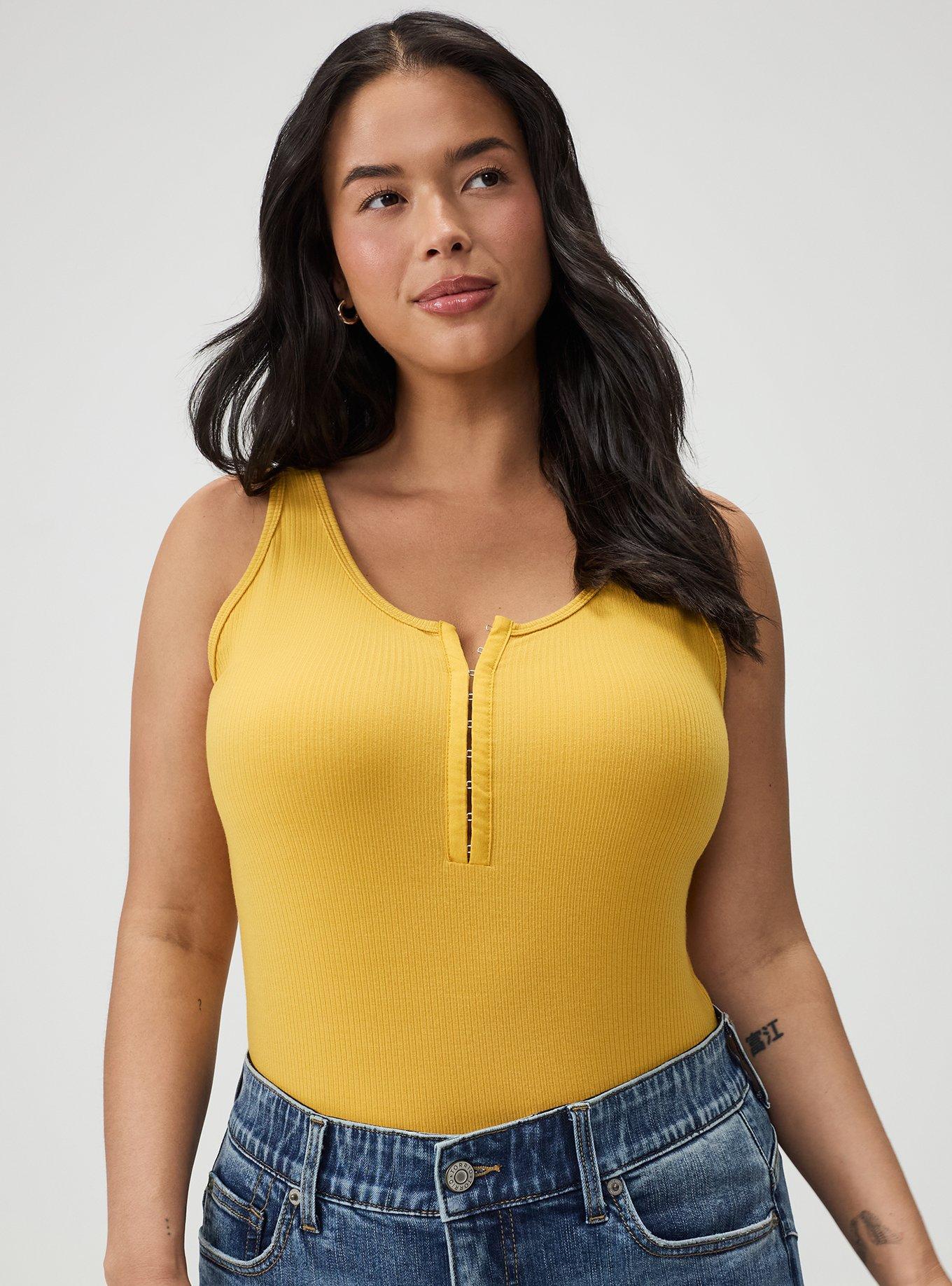 Super Soft Rib Hook & Eye Tank, MINERAL YELLOW, alternate