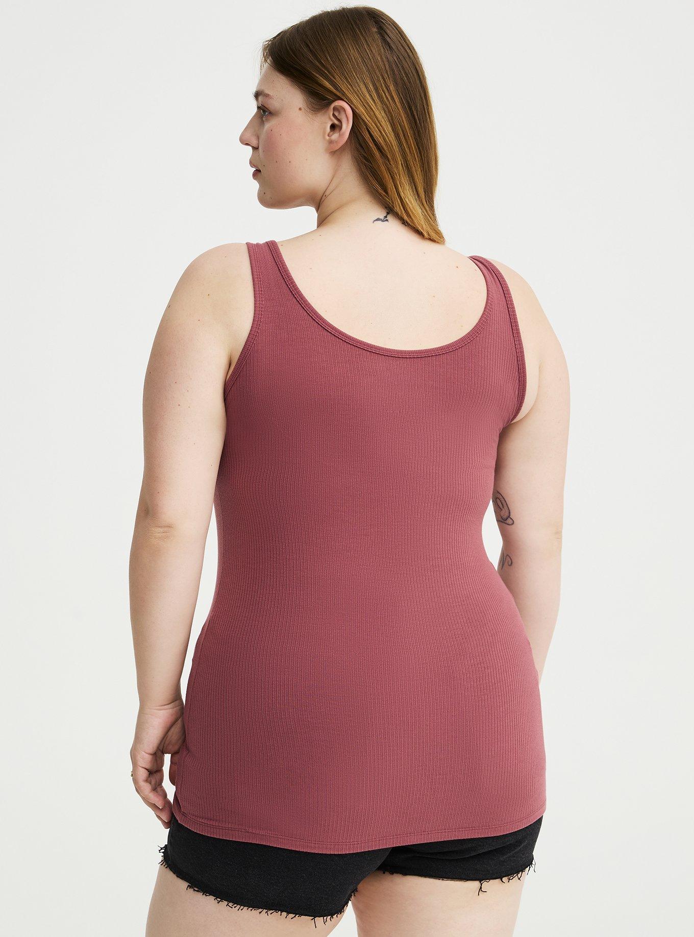 Super Soft Rib Hook & Eye Tank, WILD GINGER, alternate