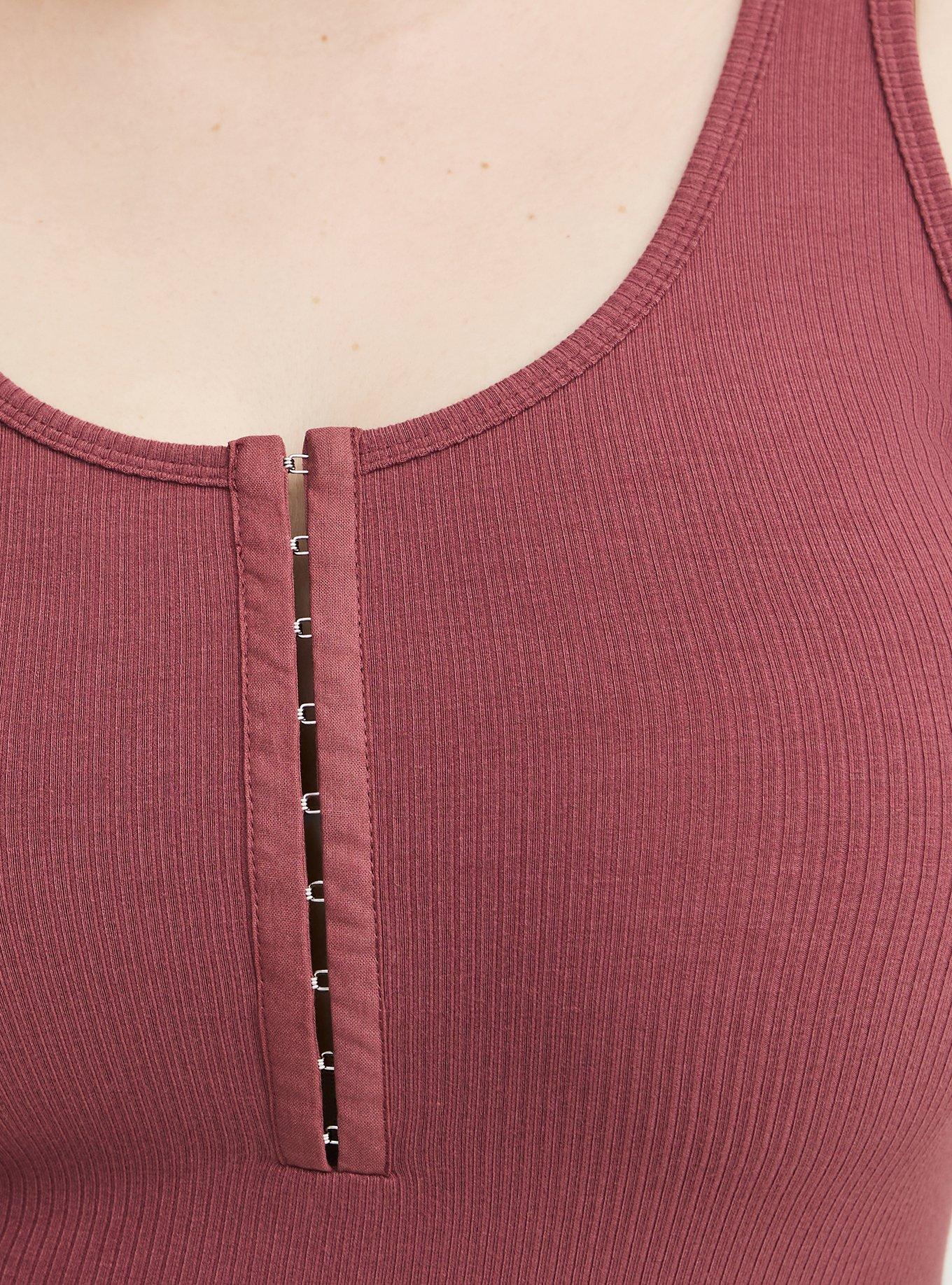 Super Soft Rib Hook & Eye Tank, WILD GINGER, alternate