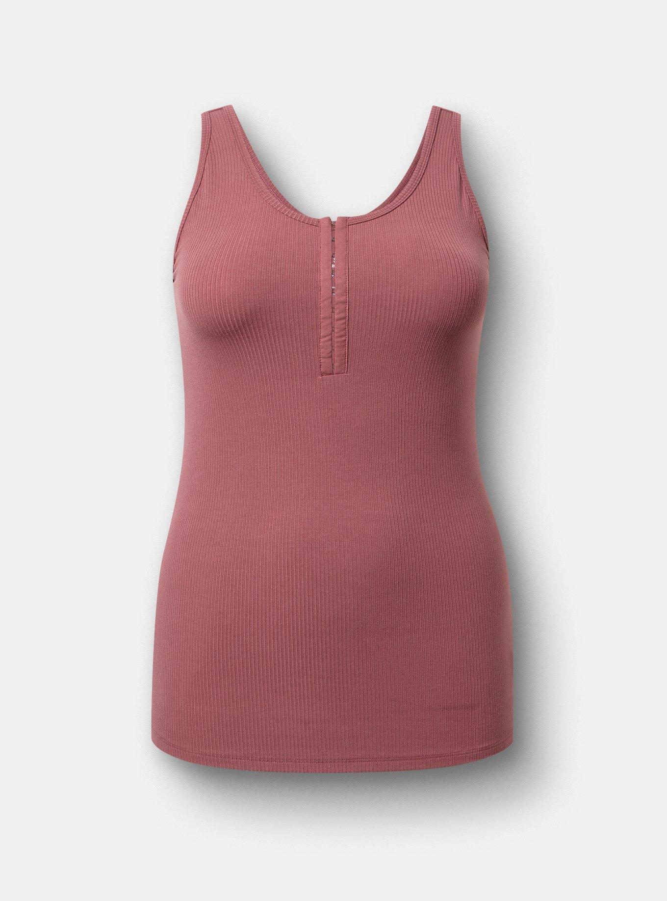Super Soft Rib Hook & Eye Tank, WILD GINGER, hi-res
