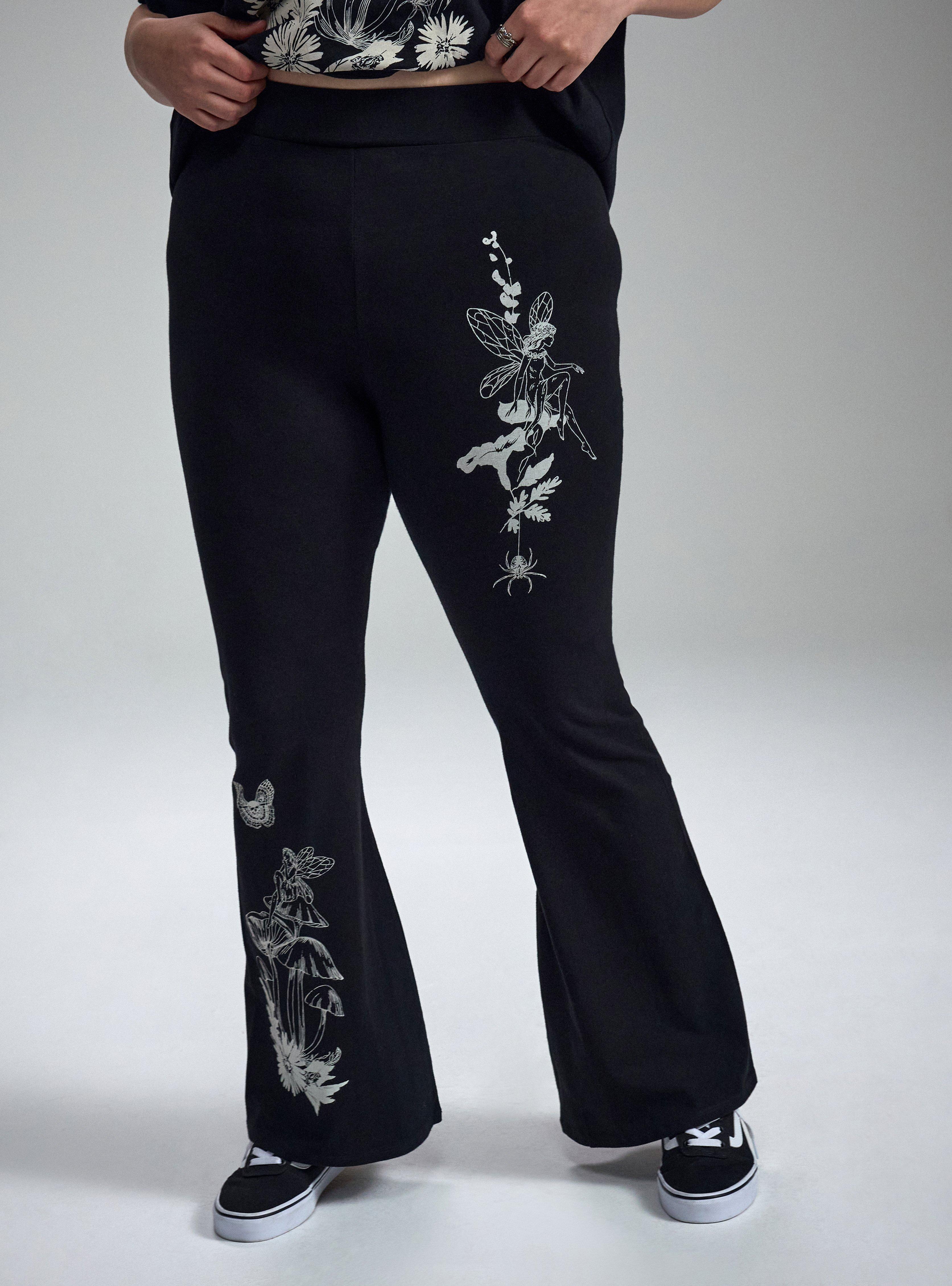 Nightfall Flare Leggings, FAIRY FLOWER, alternate