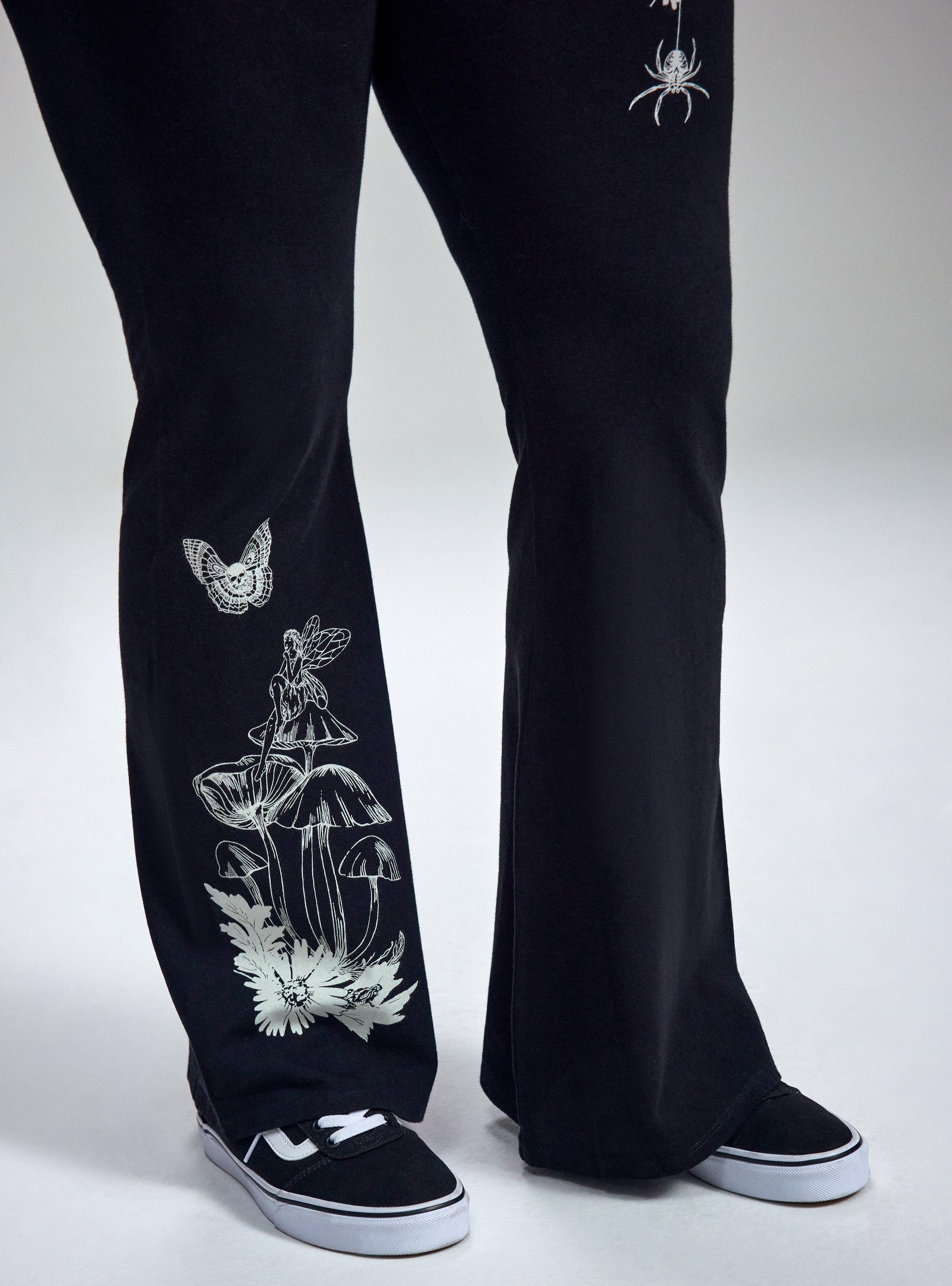 Nightfall Flare Leggings, FAIRY FLOWER, alternate