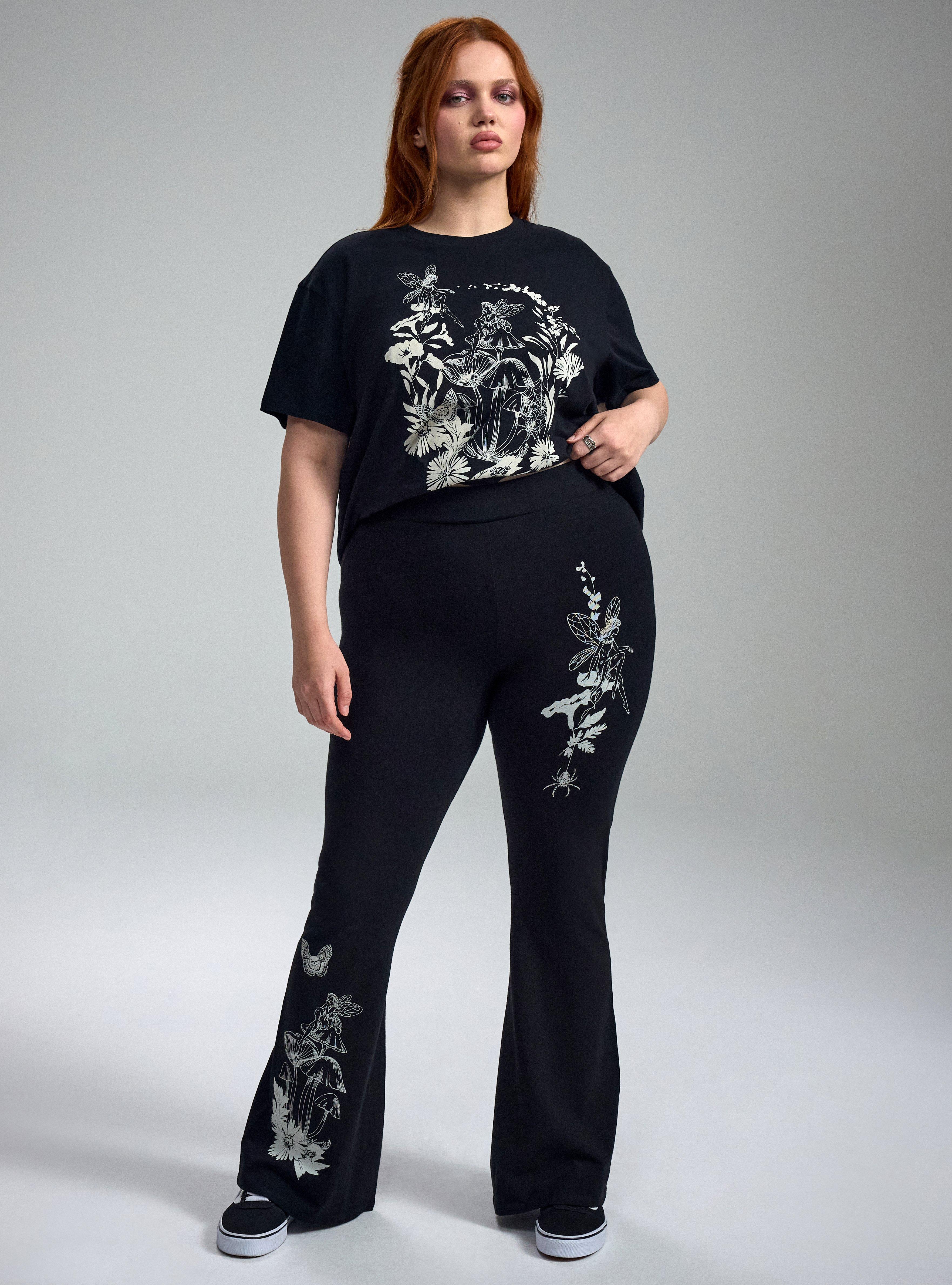 Nightfall Flare Leggings, FAIRY FLOWER, hi-res