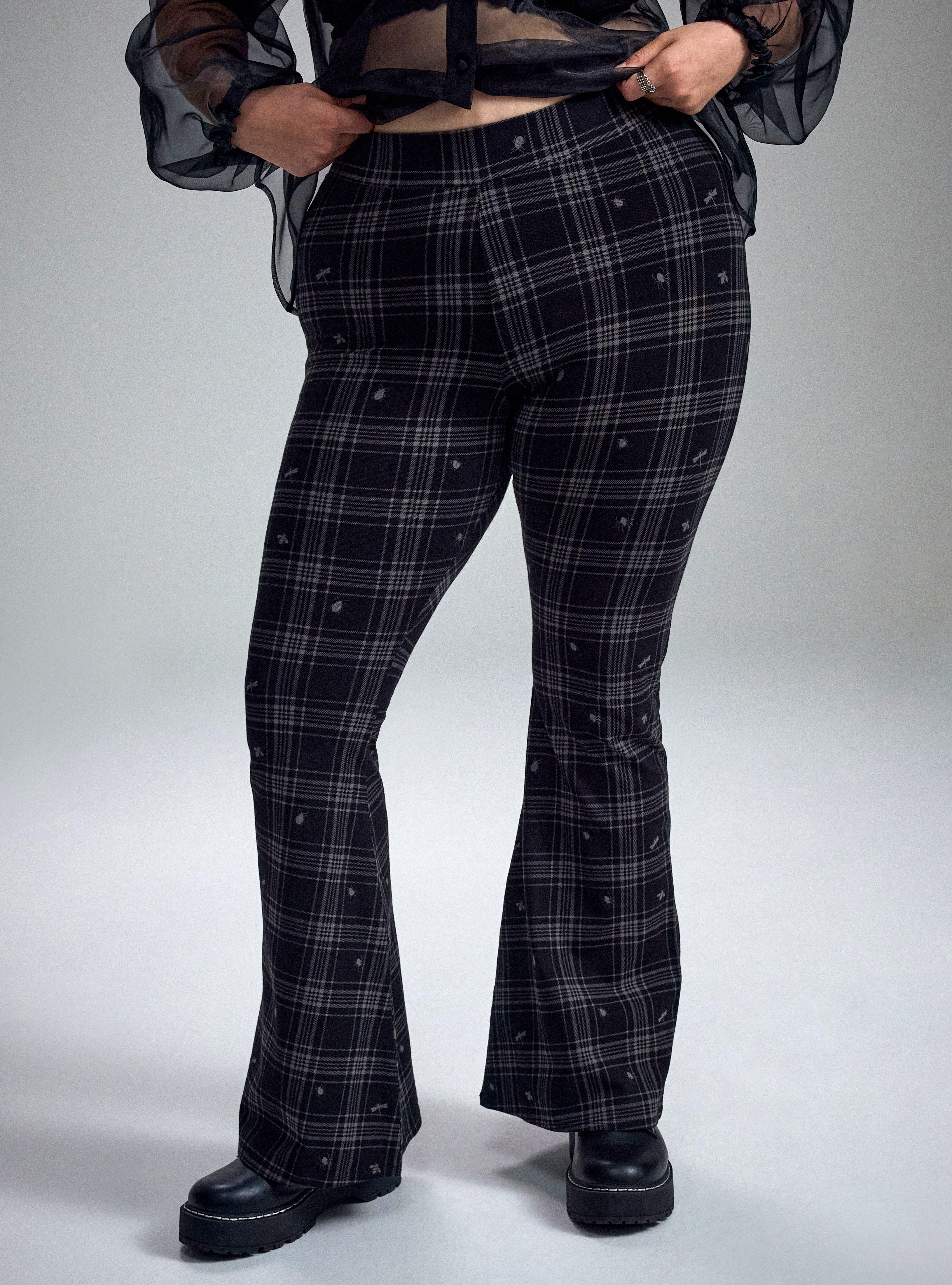 Nightfall Flare Leggings, INSECT PLAID DEEP BLACK, alternate