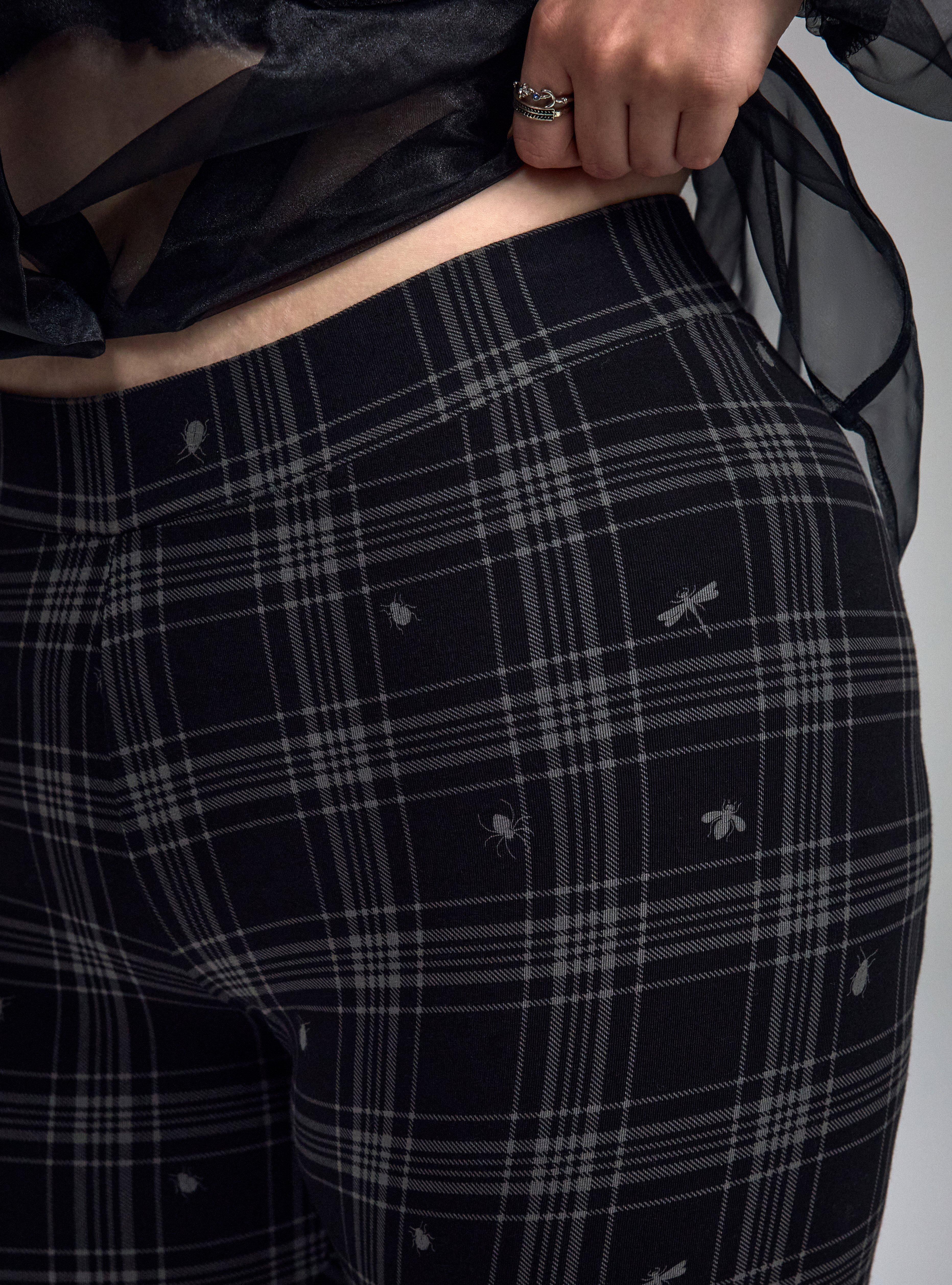 Nightfall Flare Leggings, INSECT PLAID DEEP BLACK, alternate