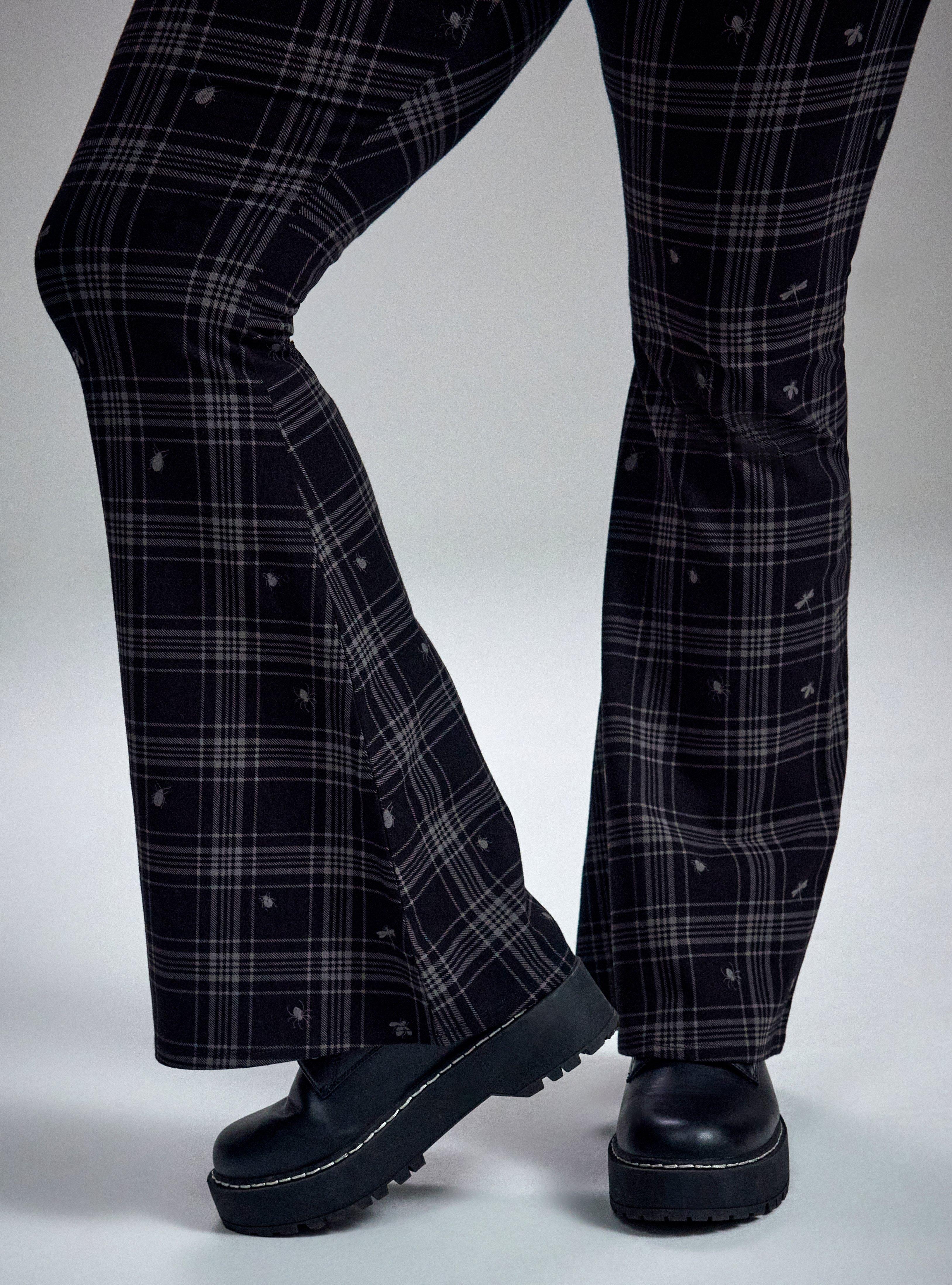 Nightfall Flare Leggings, INSECT PLAID DEEP BLACK, alternate