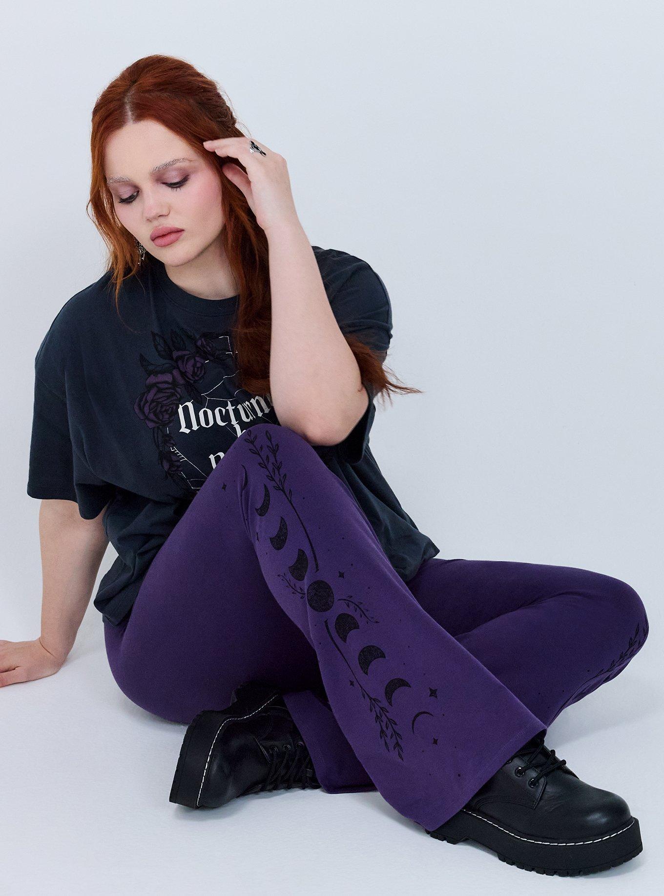 Nightfall Flare Leggings, CELESTIAL MOON PHASE, alternate