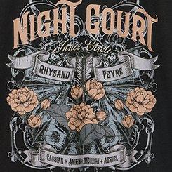 Plus Size A Court of Thorns & Roses Classic V-Neck Tee, NIGHT COURT DEEP BLACK, swatch