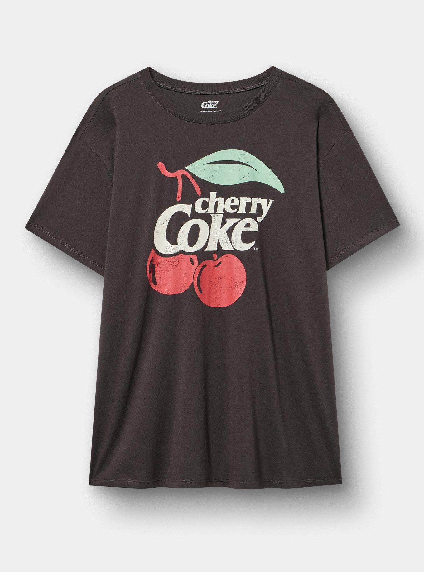Cherry Coke Relaxed Cotton Crew Tee, CHERRY COKE TM OBSIDIAN, hi-res
