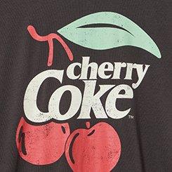 Cherry Coke Relaxed Cotton Crew Tee, CHERRY COKE TM OBSIDIAN, swatch