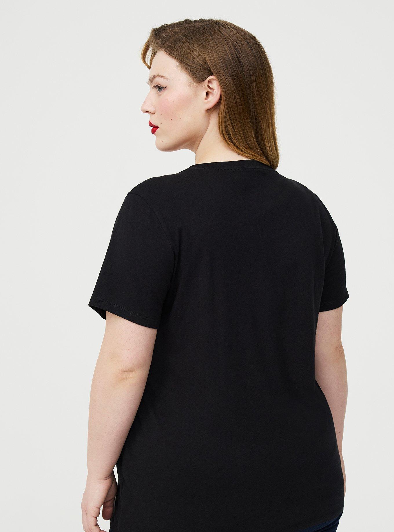 Retro Chic Graphic Crew Tee, PIN UP MOON GIRL, alternate