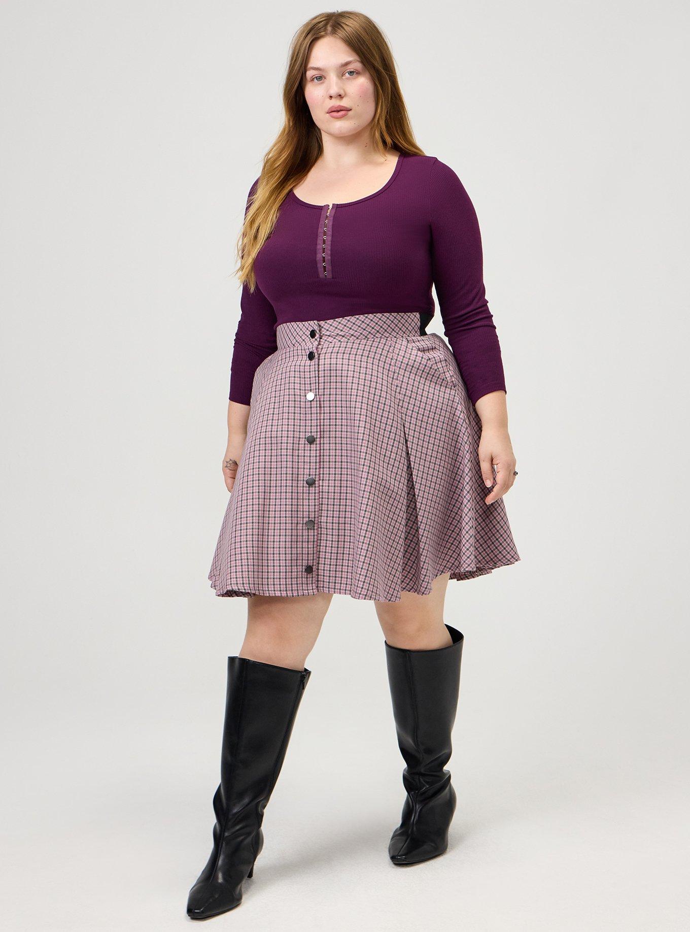 Supersoft Rib Hook And Eye Long Sleeve Top, WINTER BLOOM, alternate