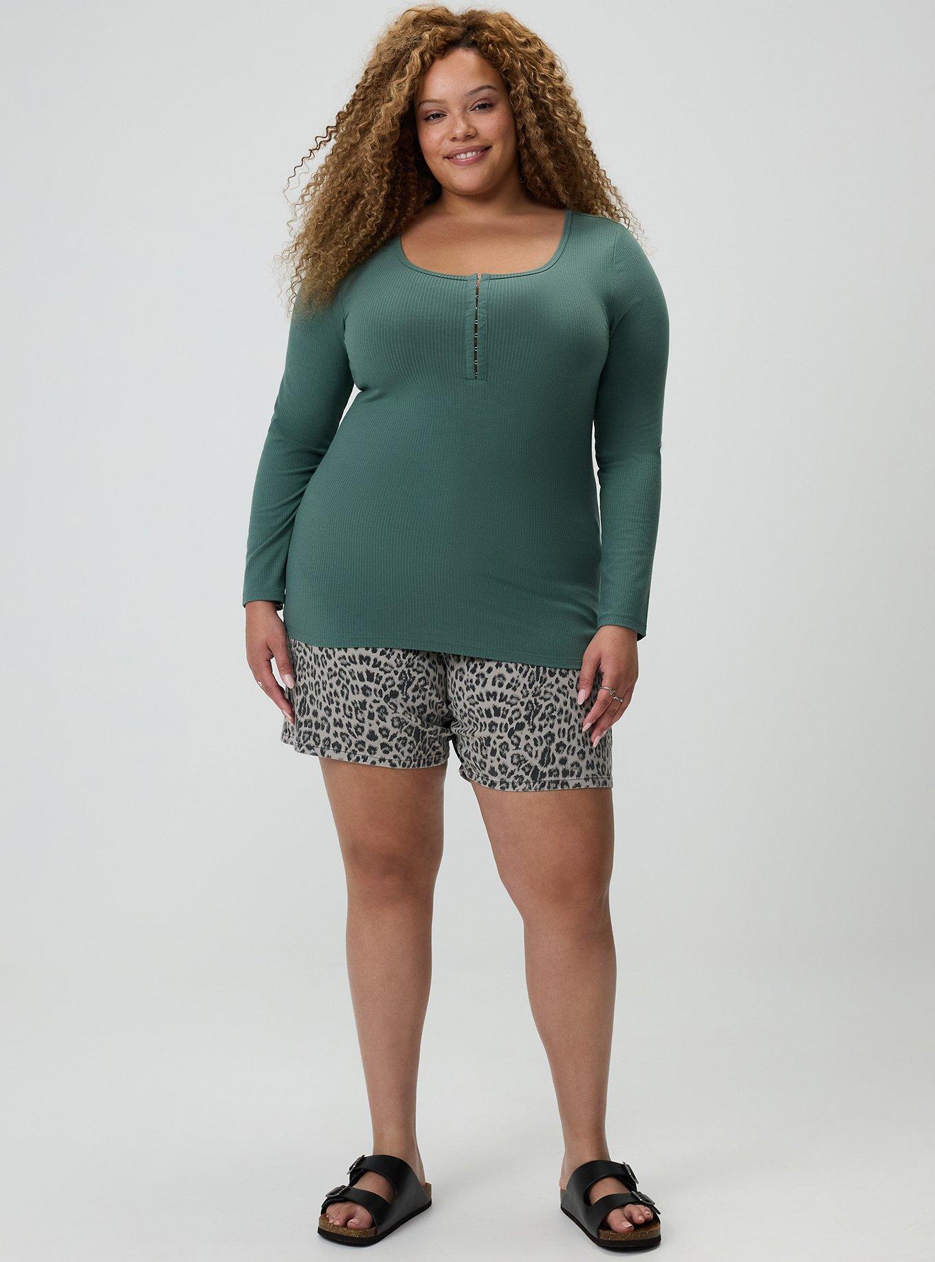 Super Soft Ribbed Hook & Eye Top, DARK FOREST, alternate